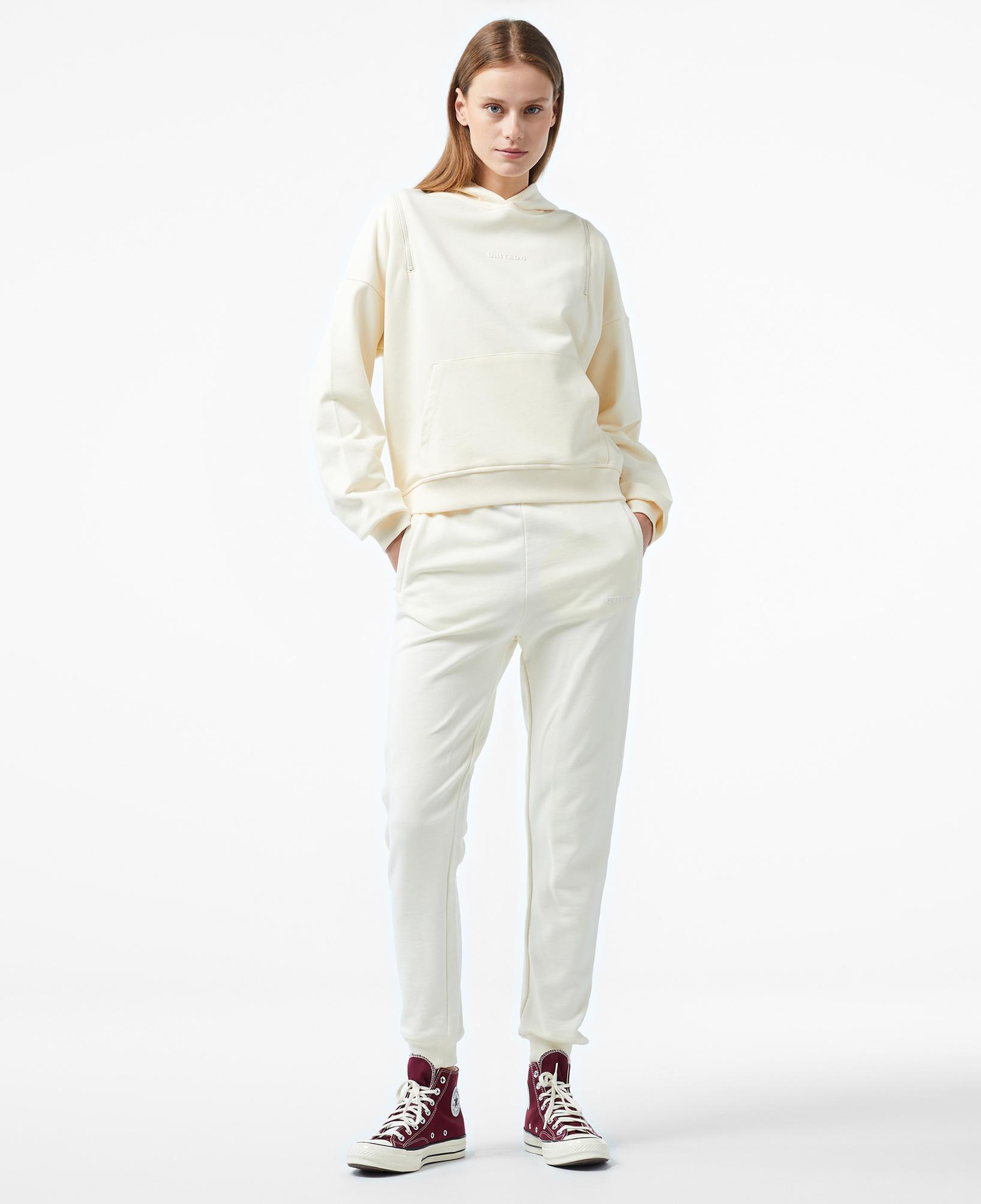 UNITED4 Classic Kadın Krem Sweatshirt