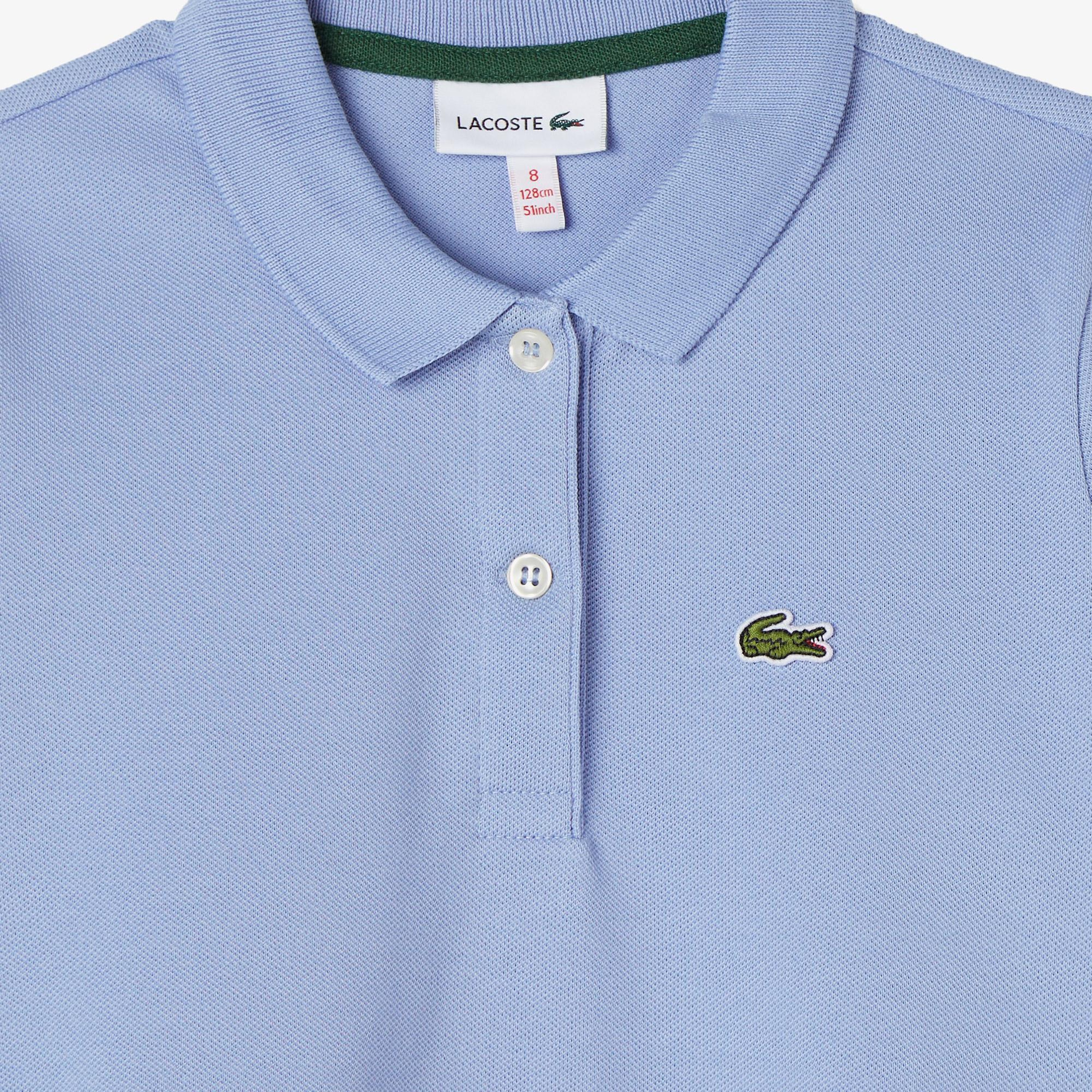 Lacoste Çocuk Uzun Kollu Polo Yaka Mavi Elbise