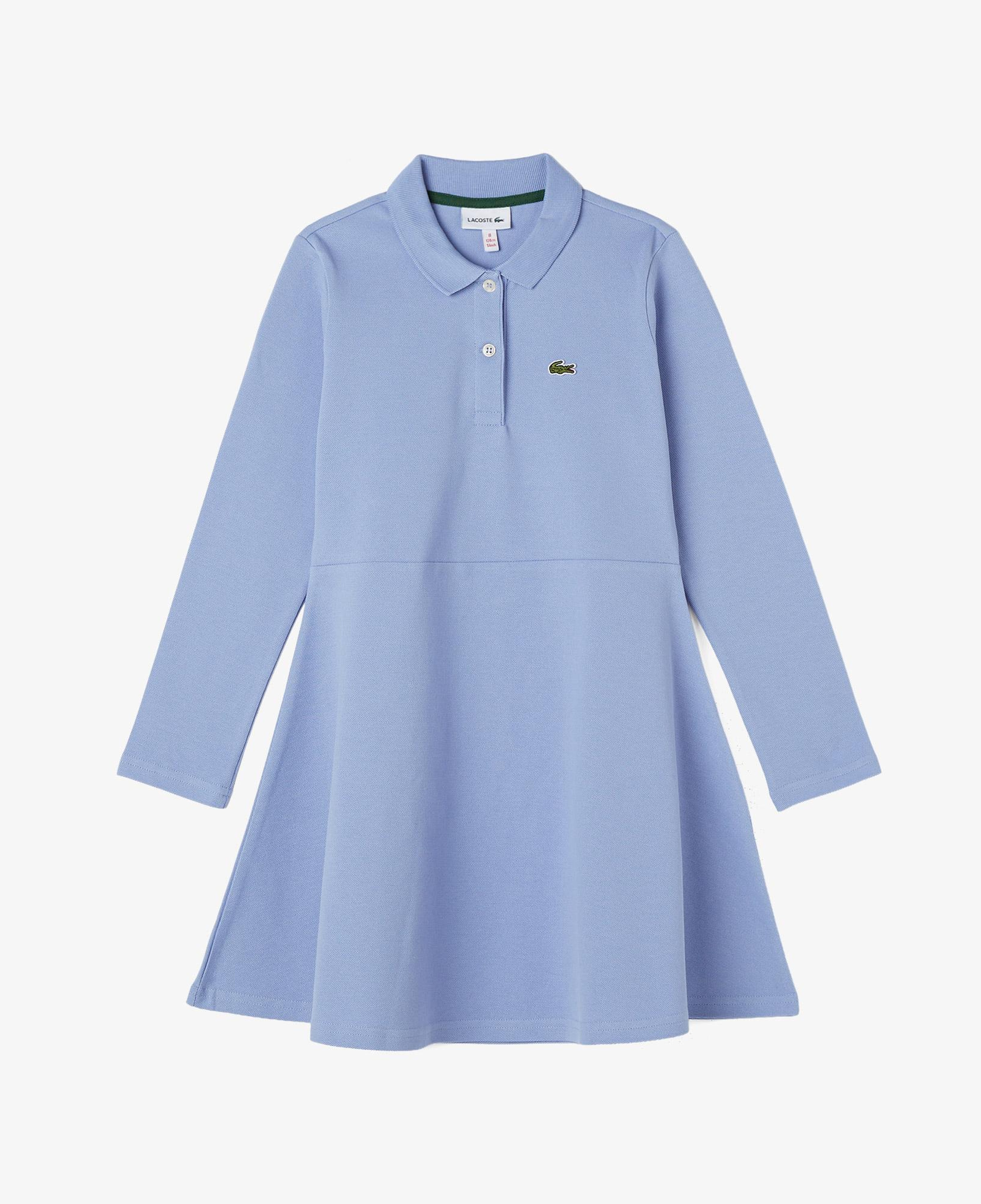 Lacoste Çocuk Uzun Kollu Polo Yaka Mavi Elbise