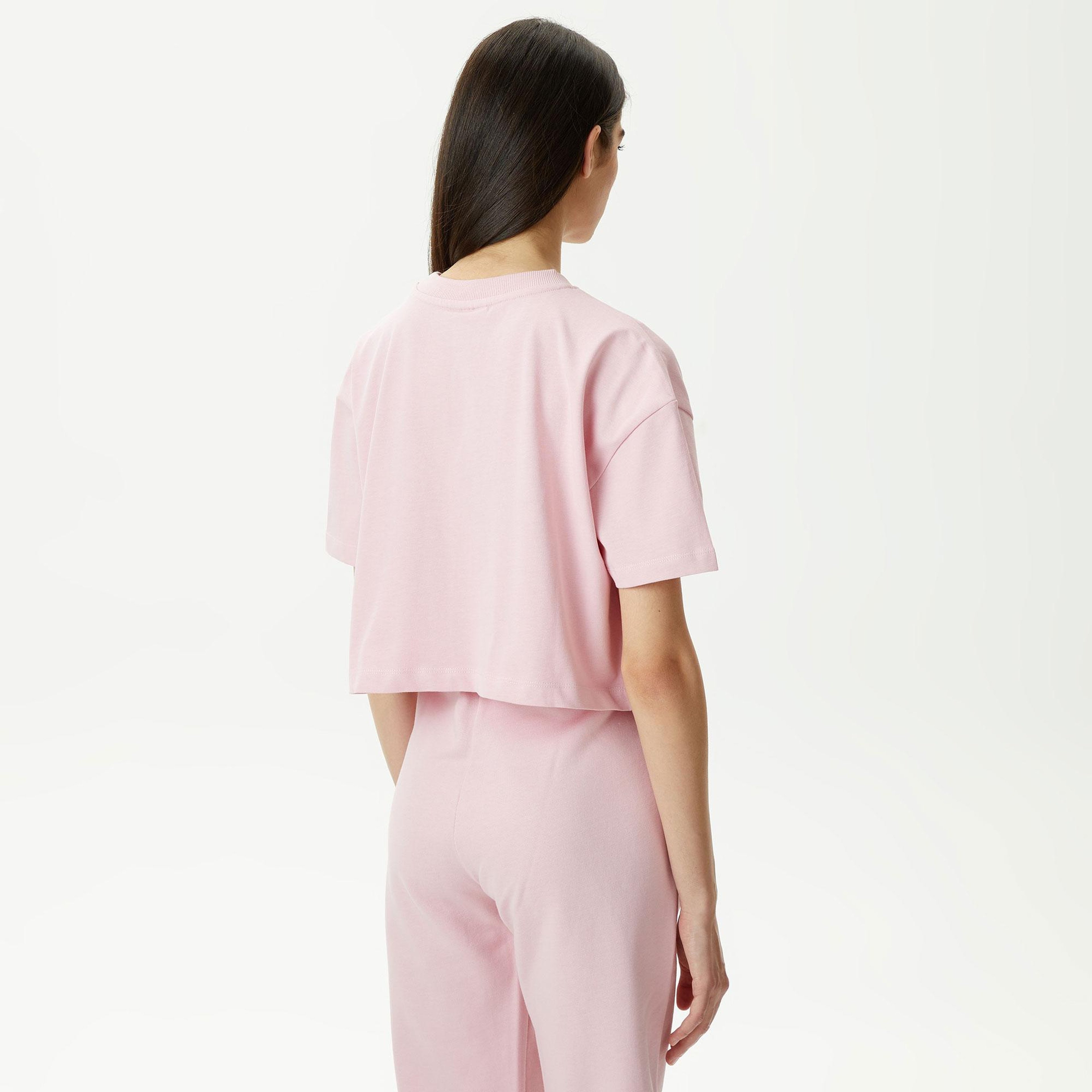 UNITED4 Classic Kadın Pembe Crop T-Shirt
