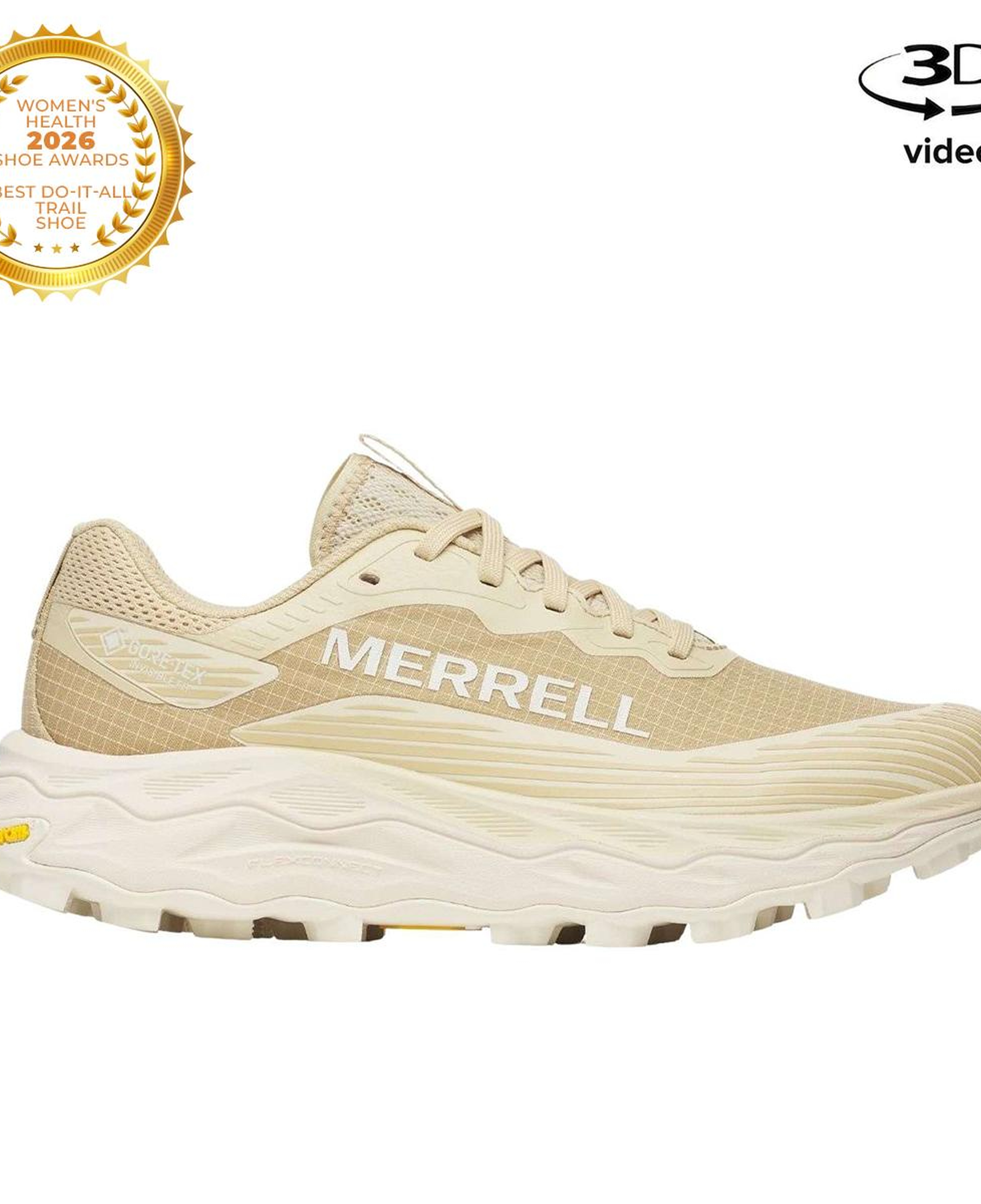 Merrell Agility Peak 6 Gore-Tex Kadın Bej Patika Koşusu Ayakkabısı