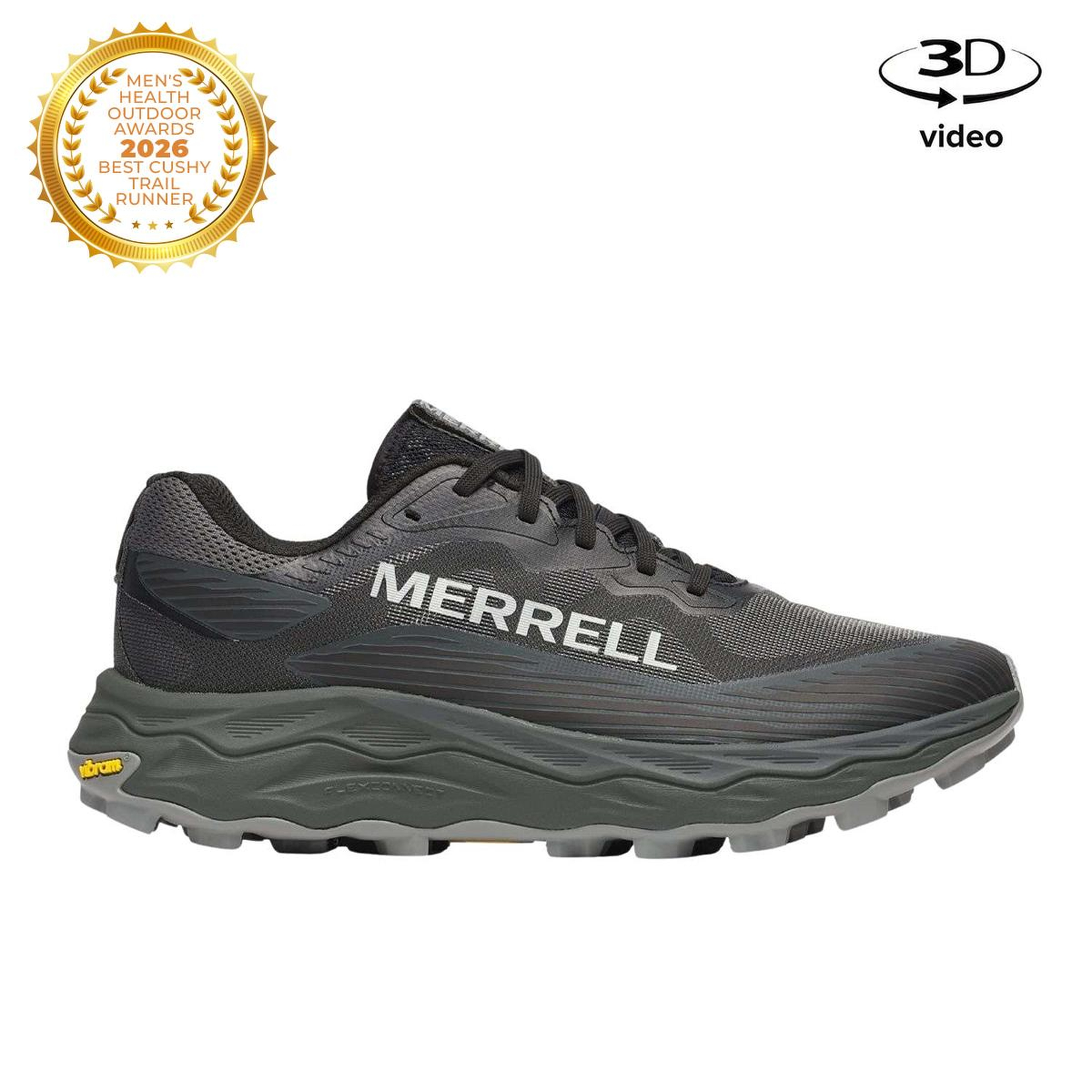 Merrell Agility Peak 6 Erkek Siyah Patika Koşusu Ayakkabısı
