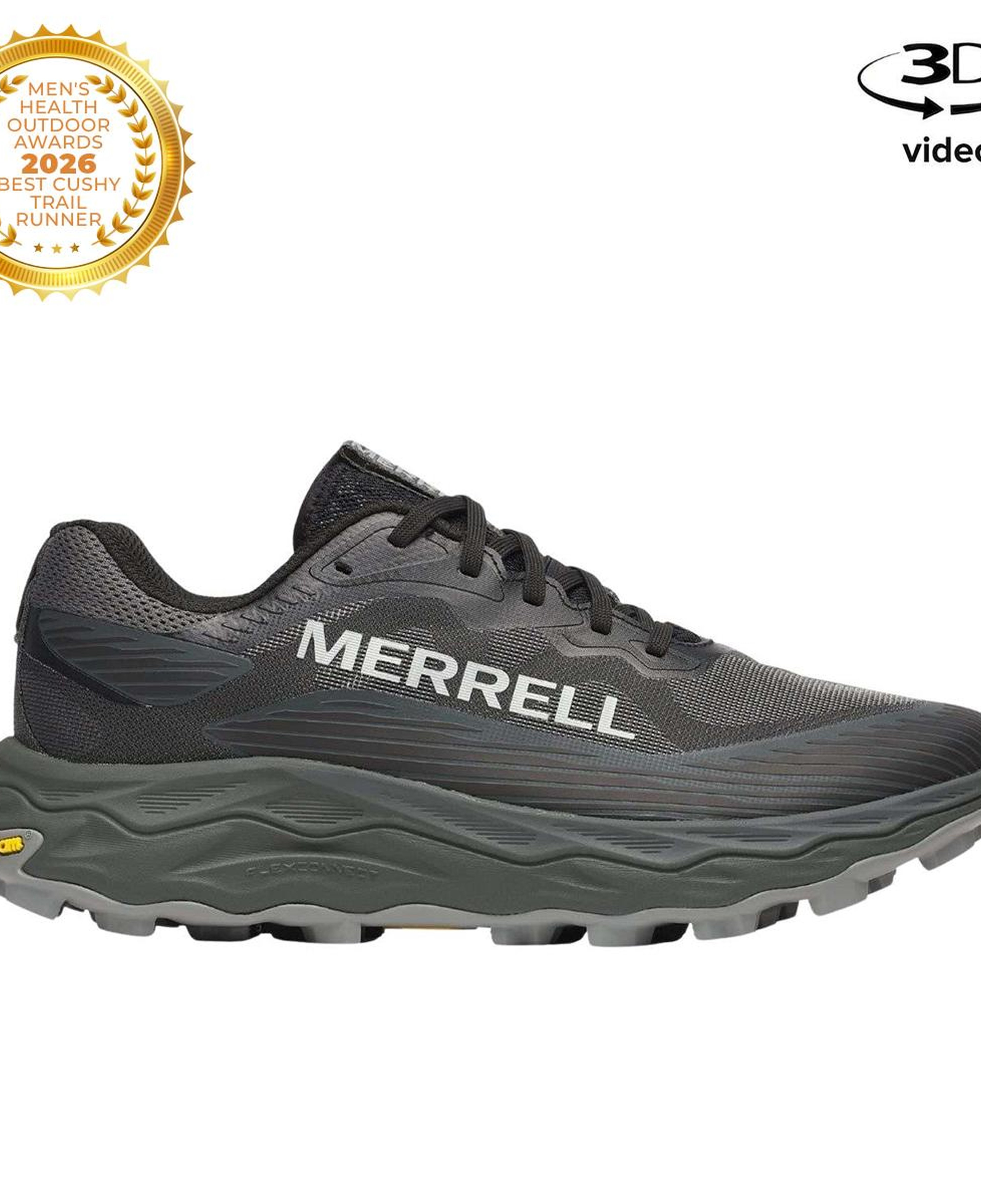 Merrell Agility Peak 6 Erkek Siyah Patika Koşusu Ayakkabısı