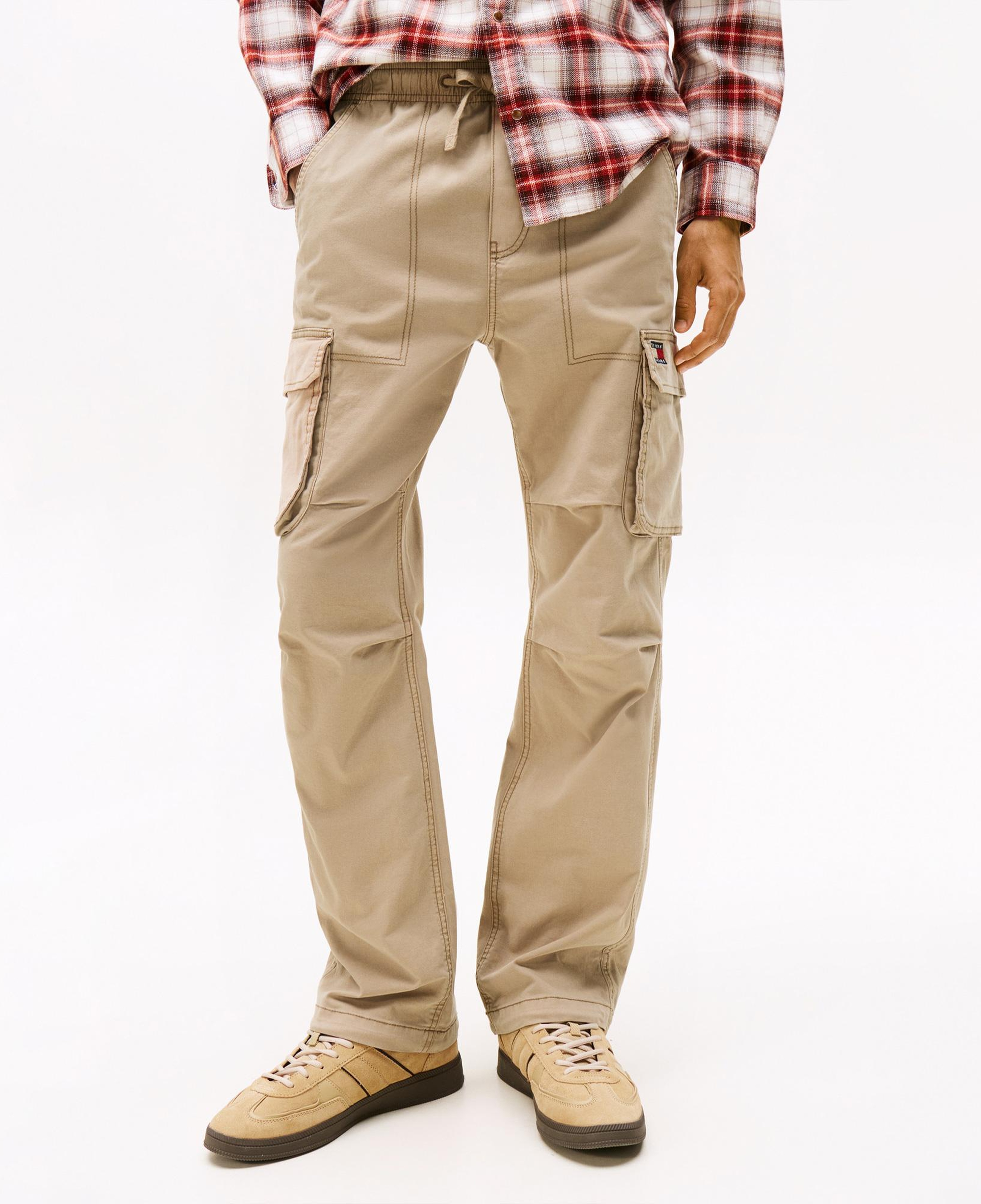 Tommy Hilfiger Otis H-Bone Kargo Erkek Kahverengi Pantolon