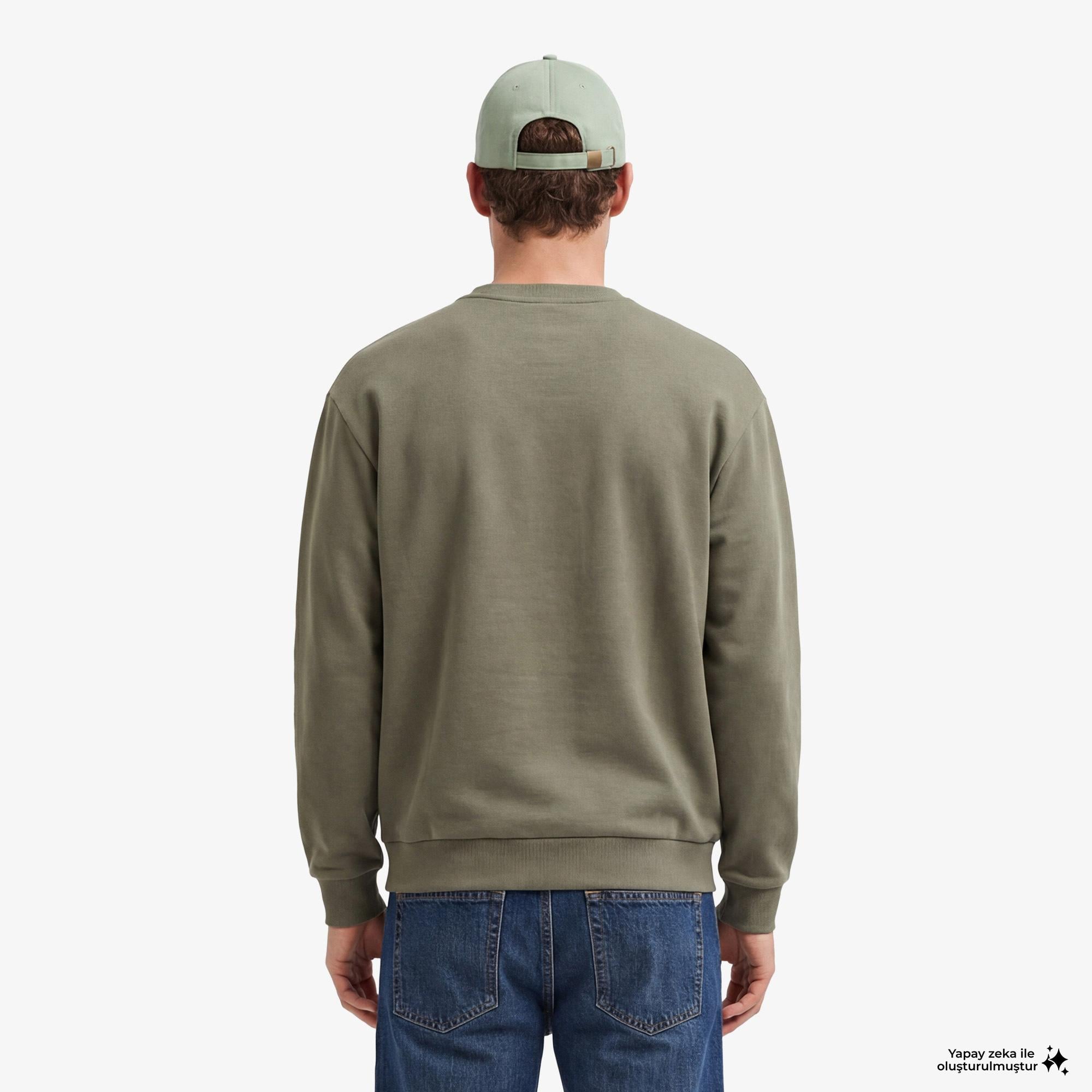 Hugo Newirex Erkek Haki Sweatshirt
