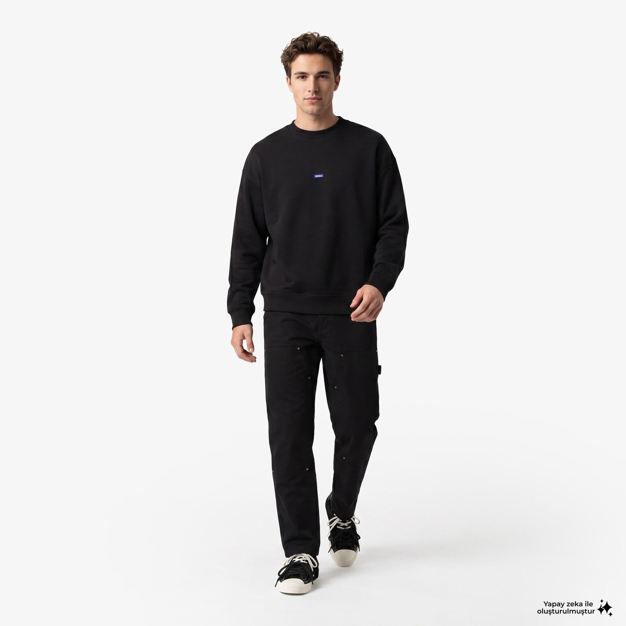 Hugo Boss Nedro Erkek Siyah Sweatshirt