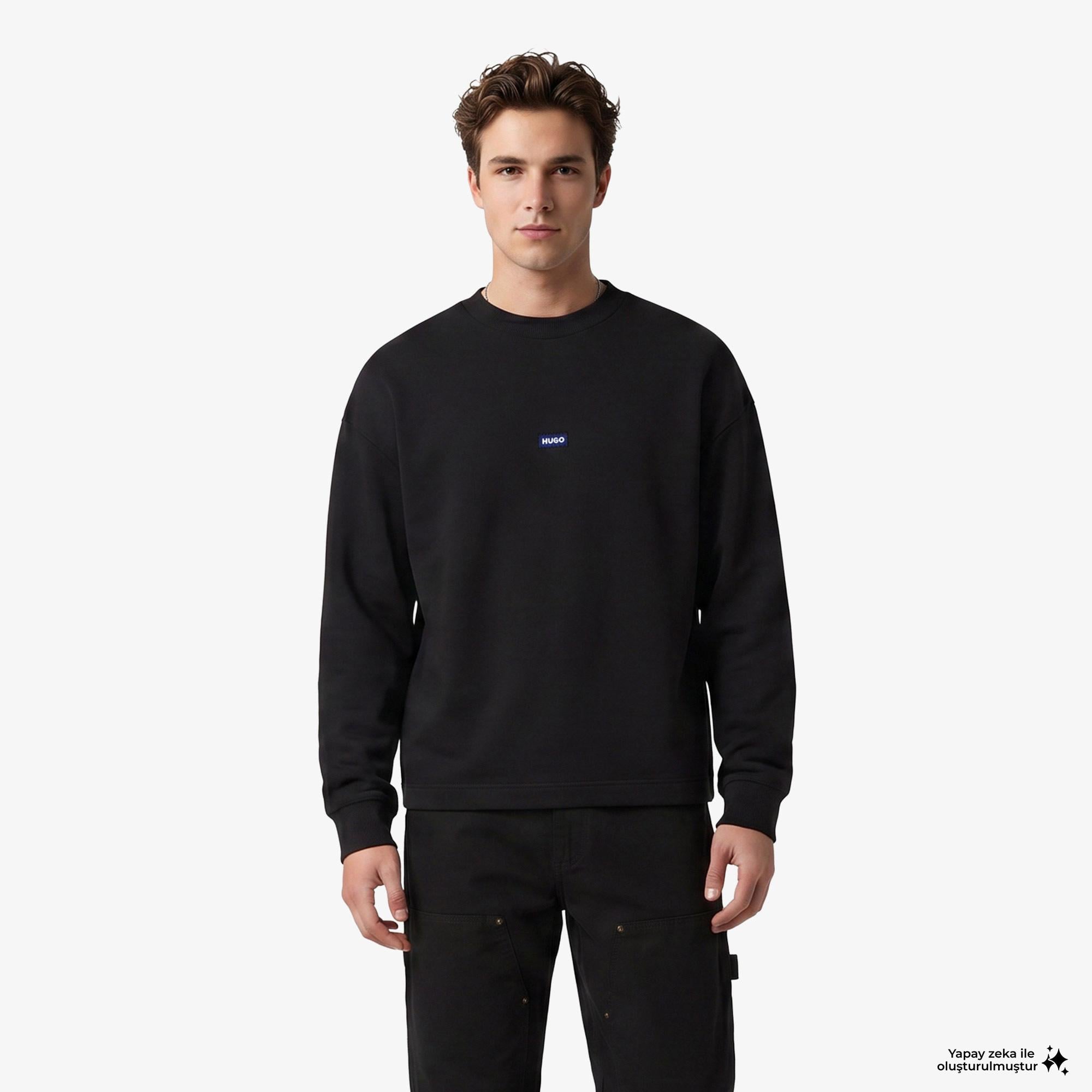 Hugo Boss Nedro Erkek Siyah Sweatshirt