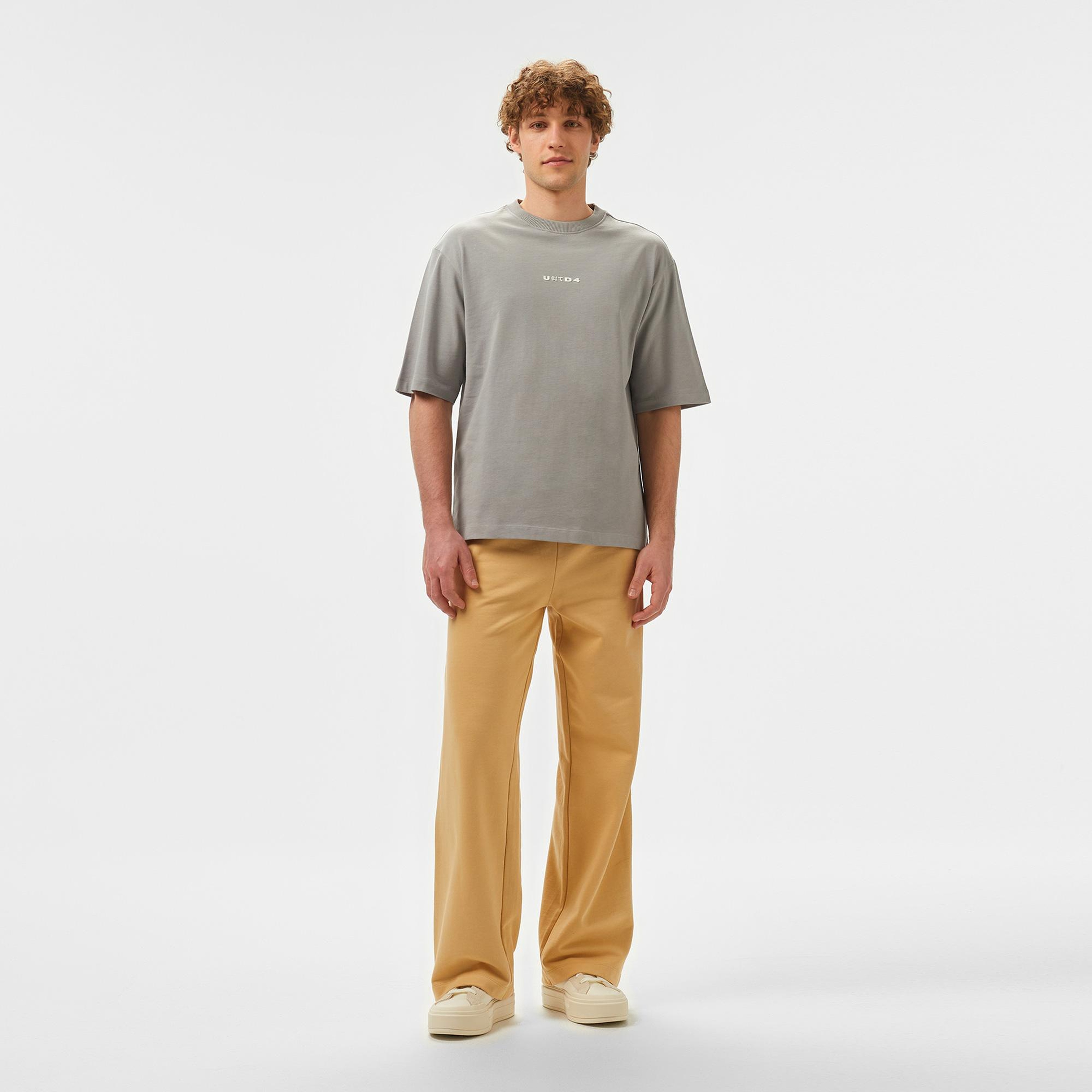 UNITED4 Oversize Zip Kadın Krem Eşofman Altı