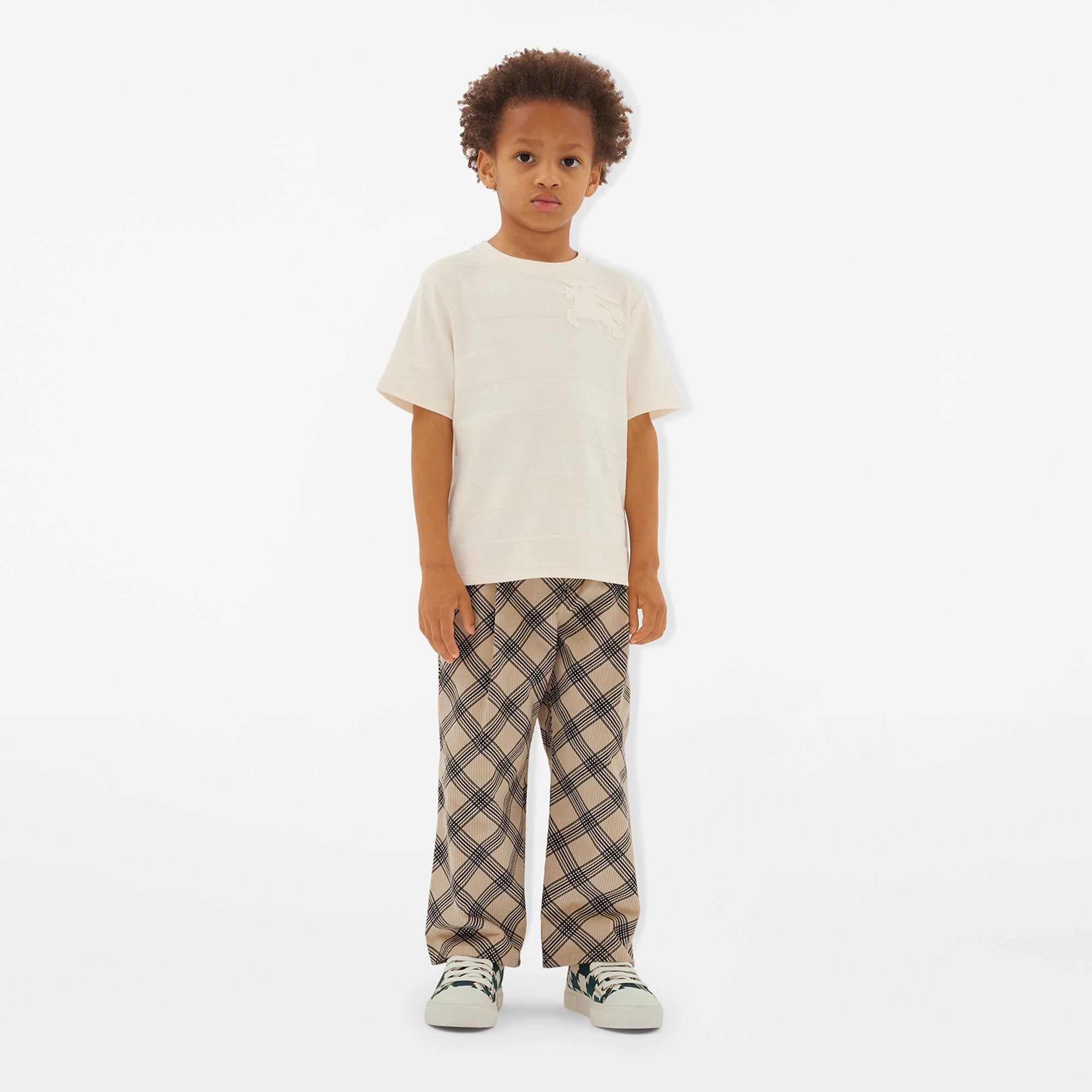 Burberry Çocuk Beyaz T-Shirt