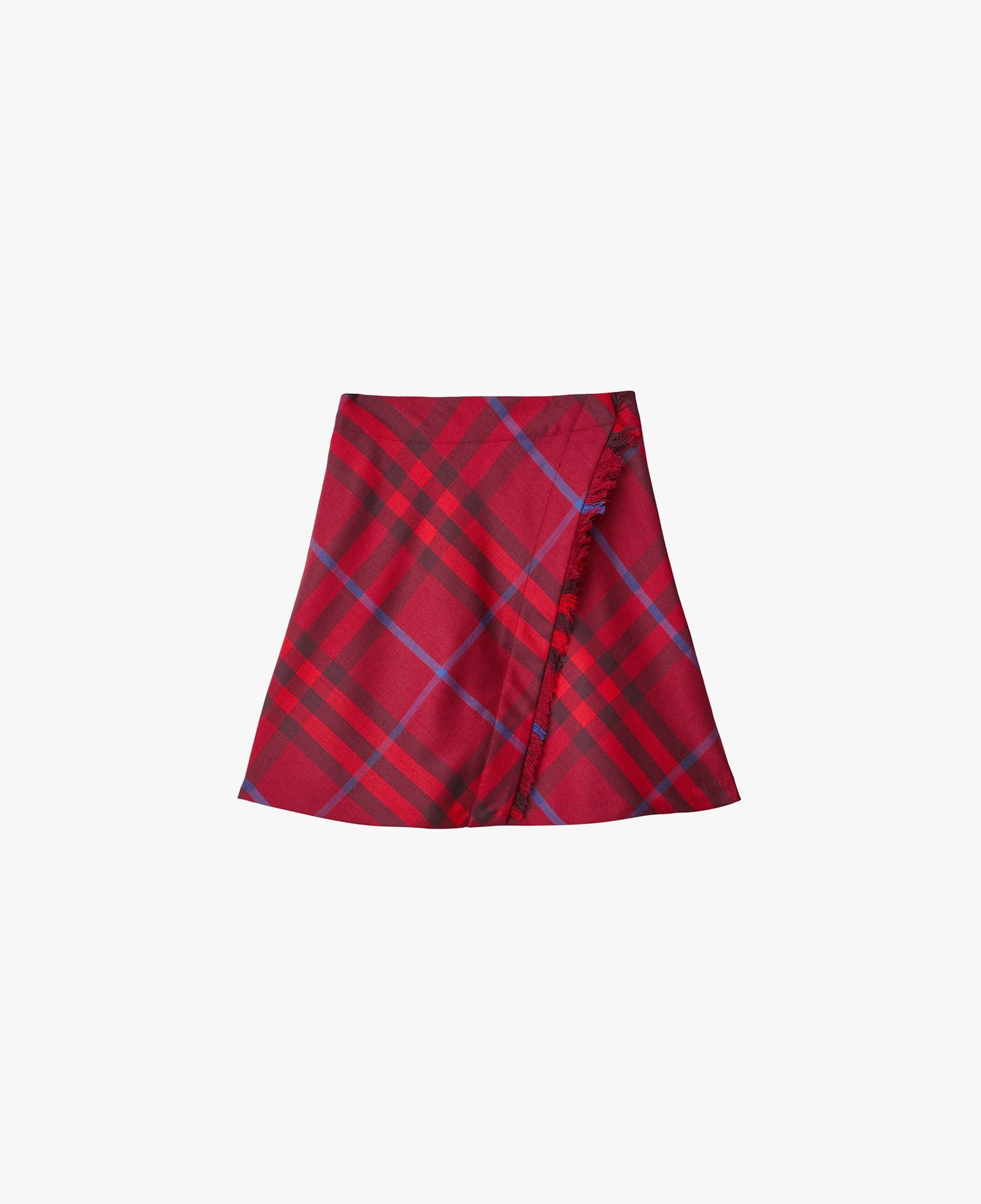 Burberry Çocuk Kırmızı Yün Etek