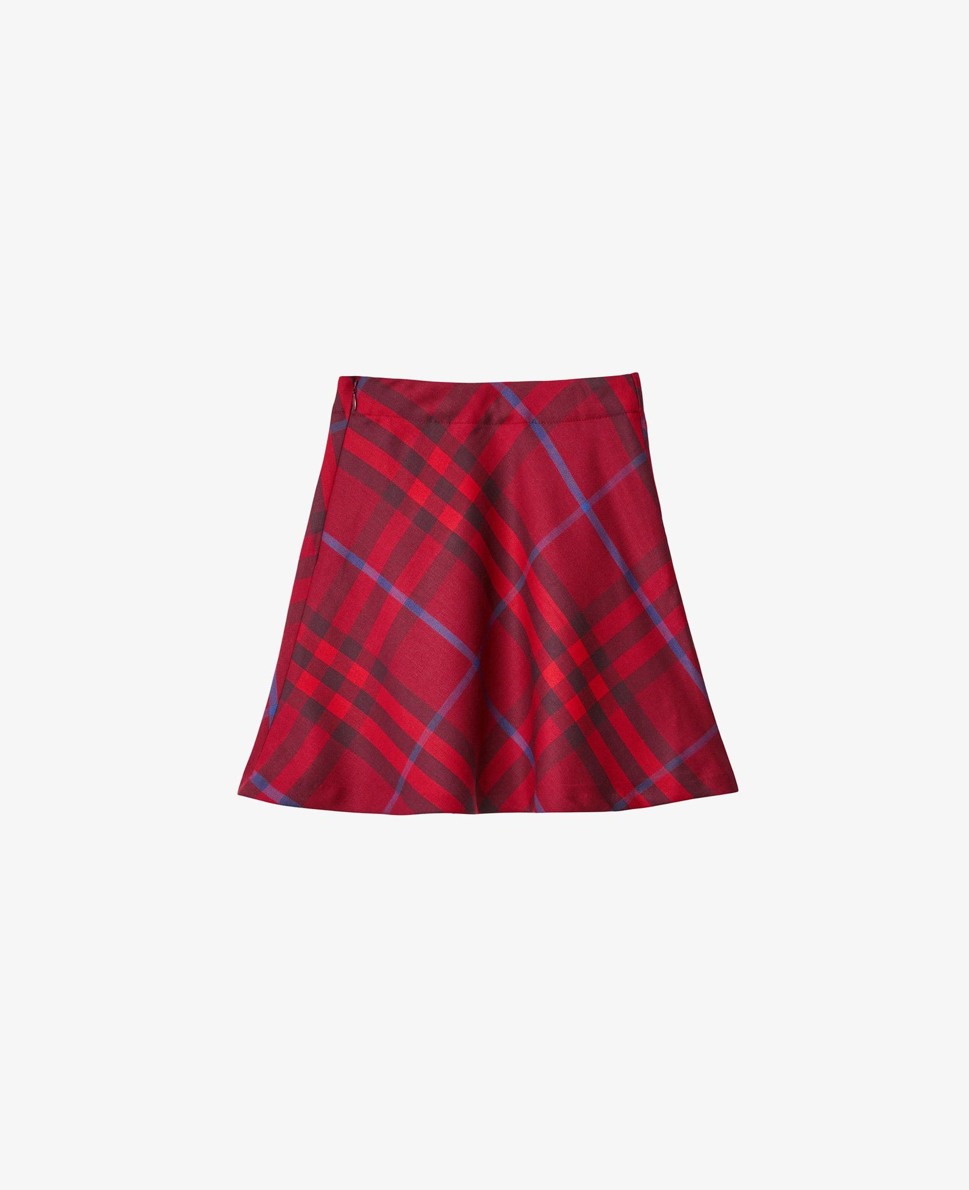 Burberry Çocuk Kırmızı Yün Etek