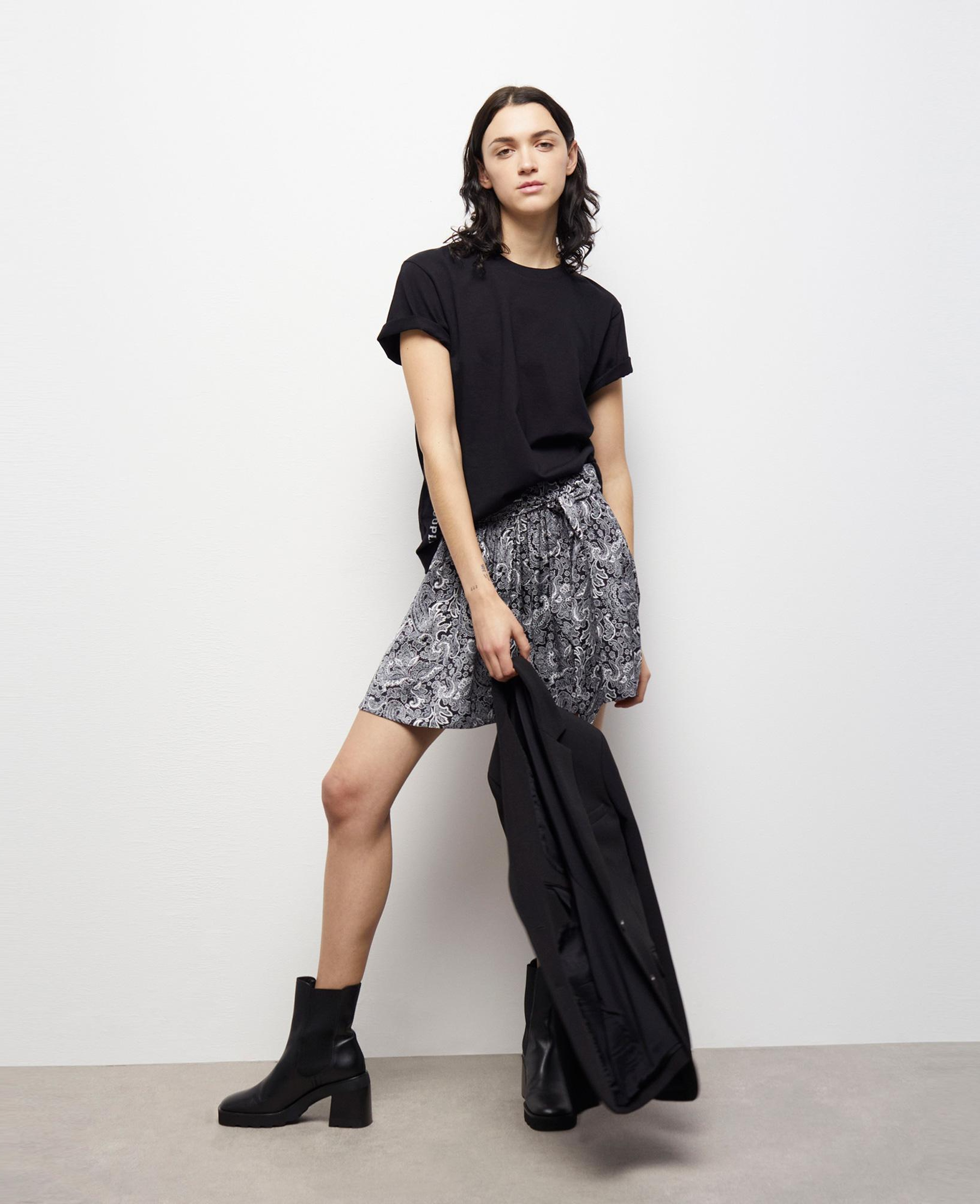 The Kooples Round-neck Cotton Kadın Siyah T-Shirt