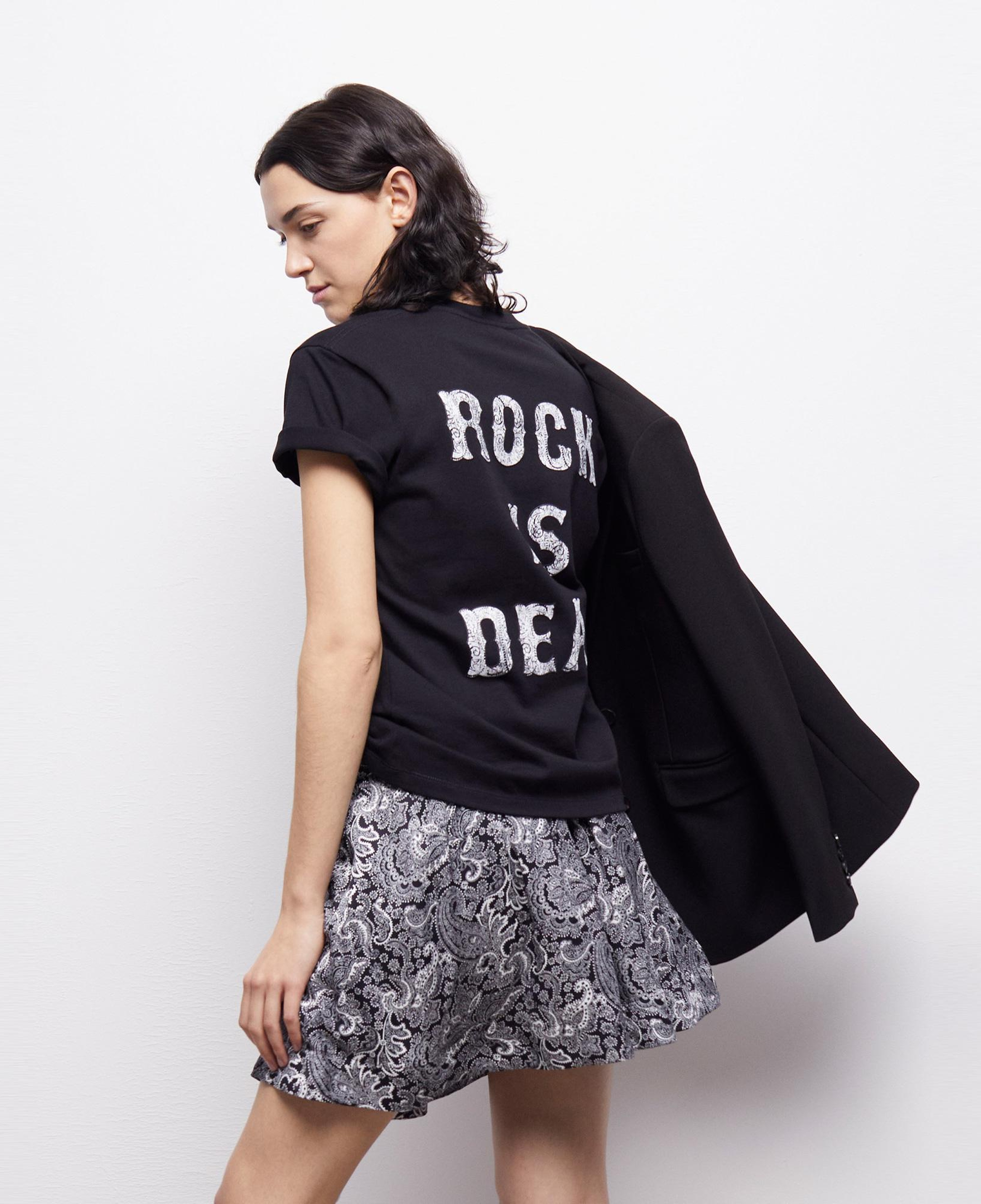 The Kooples Round-neck Cotton Kadın Siyah T-Shirt