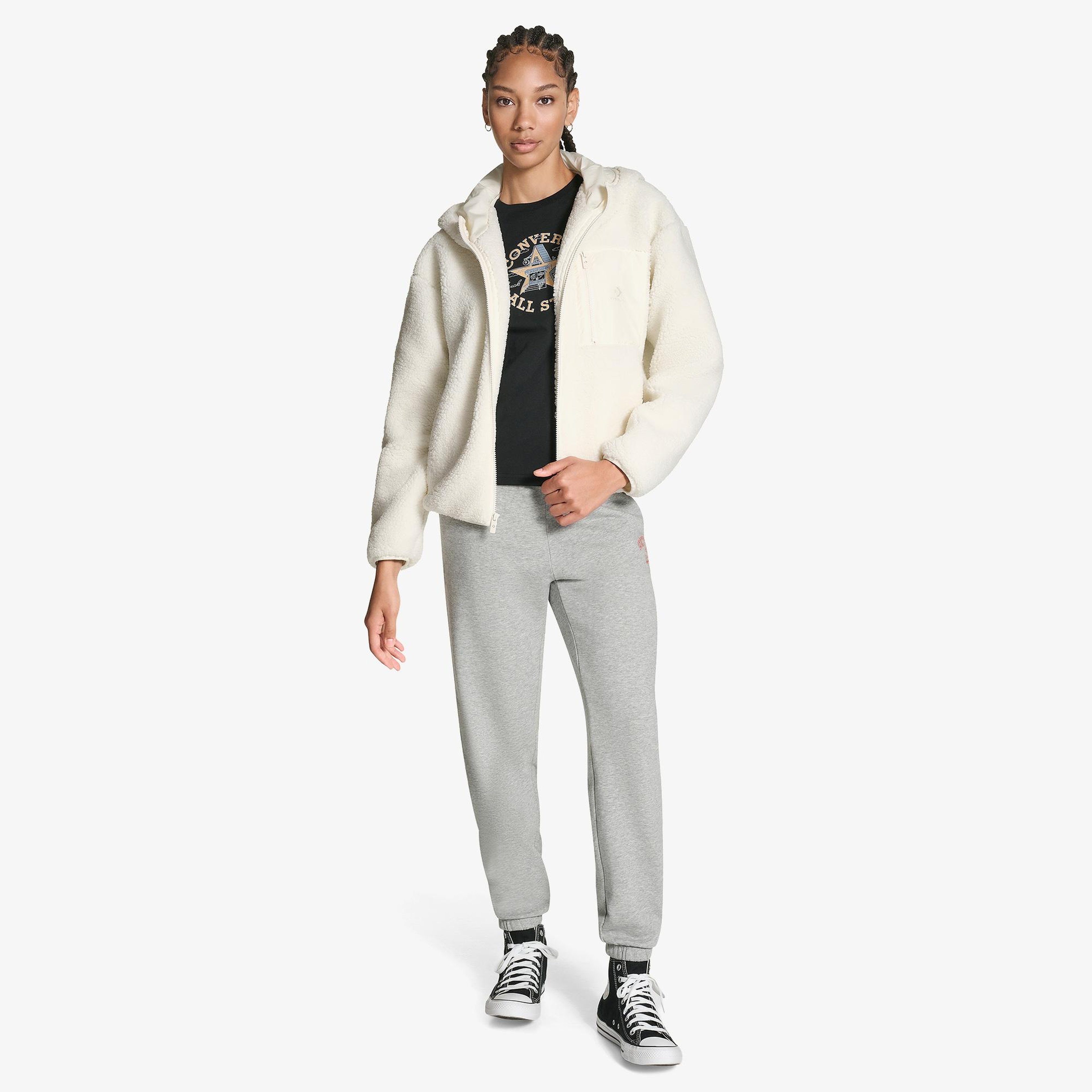 Converse Sherpa Kadın Krem Ceket