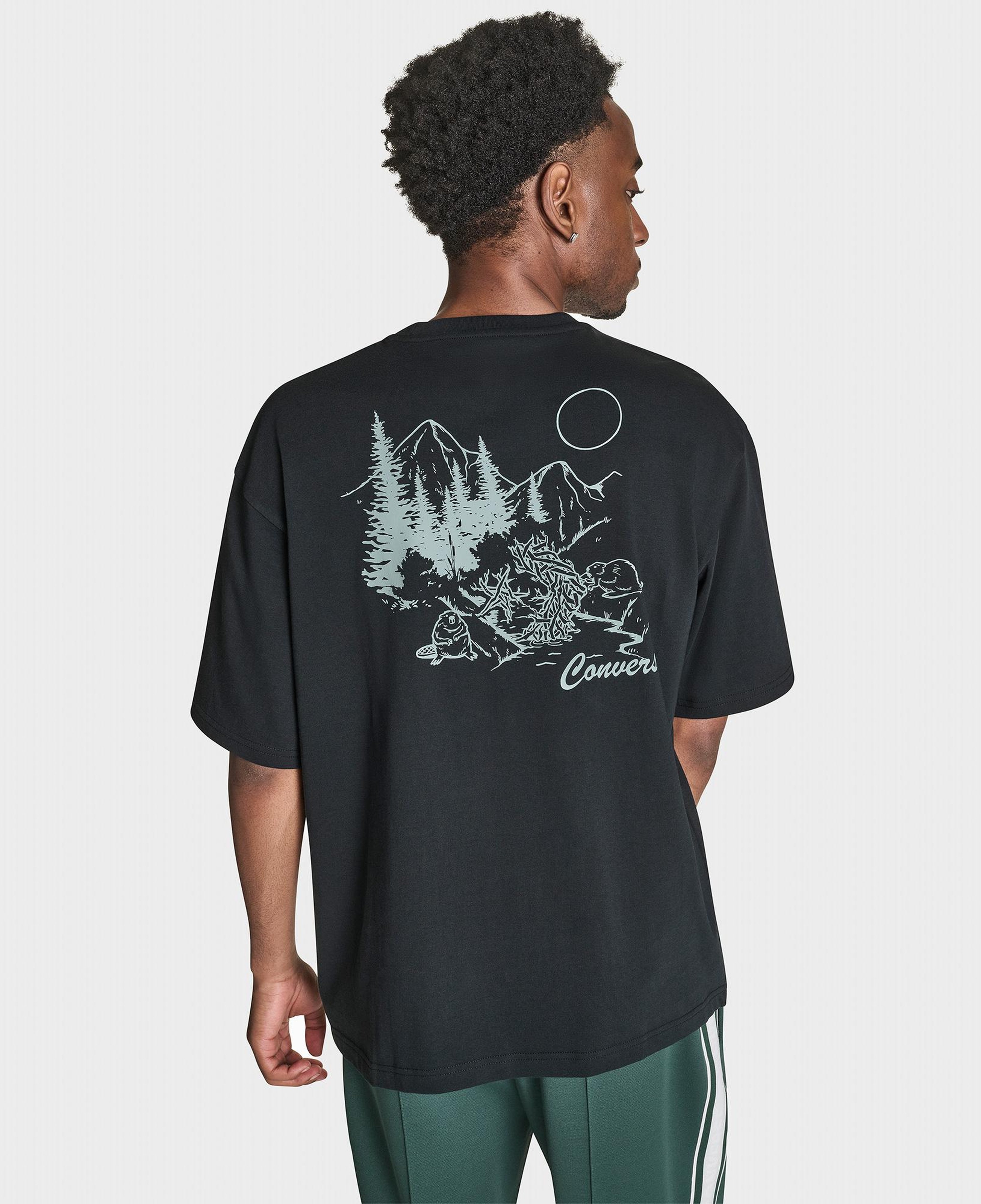 Converse Erkek Siyah T-Shirt