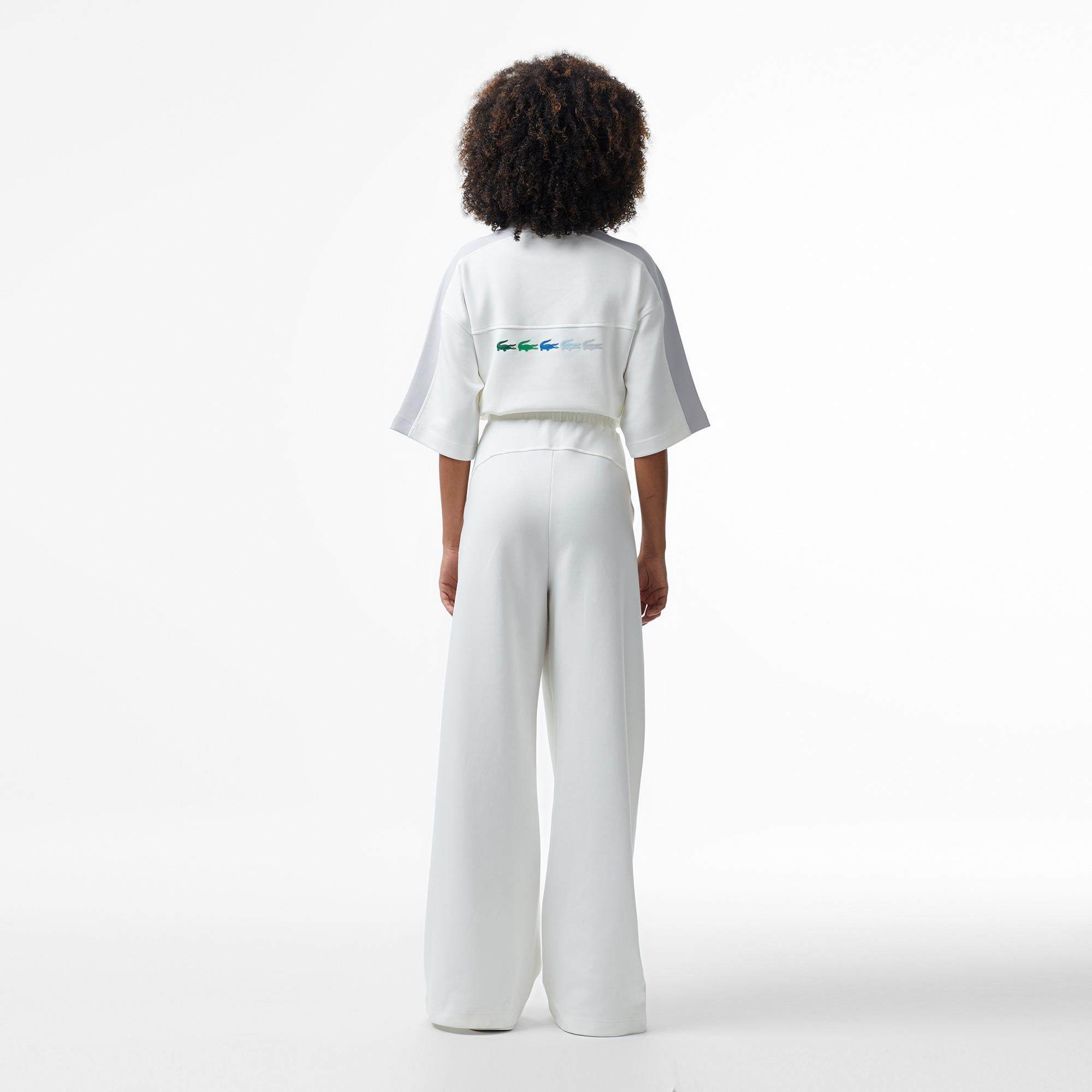 Lacoste House of SuperStep x Lacoste Kadın Beyaz Eşofman Altı