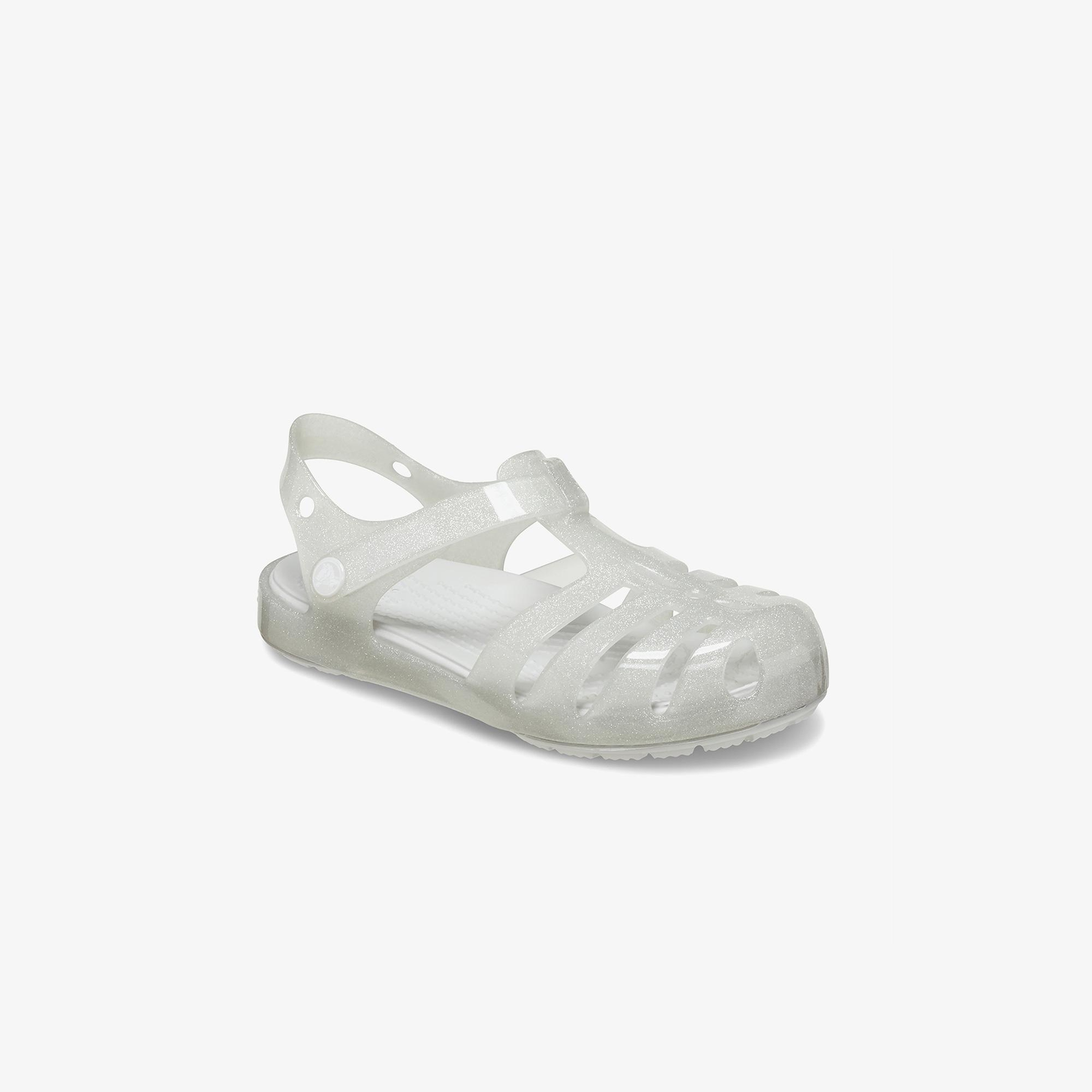 Crocs Isabella Glitter T Bebek Gri Sandalet