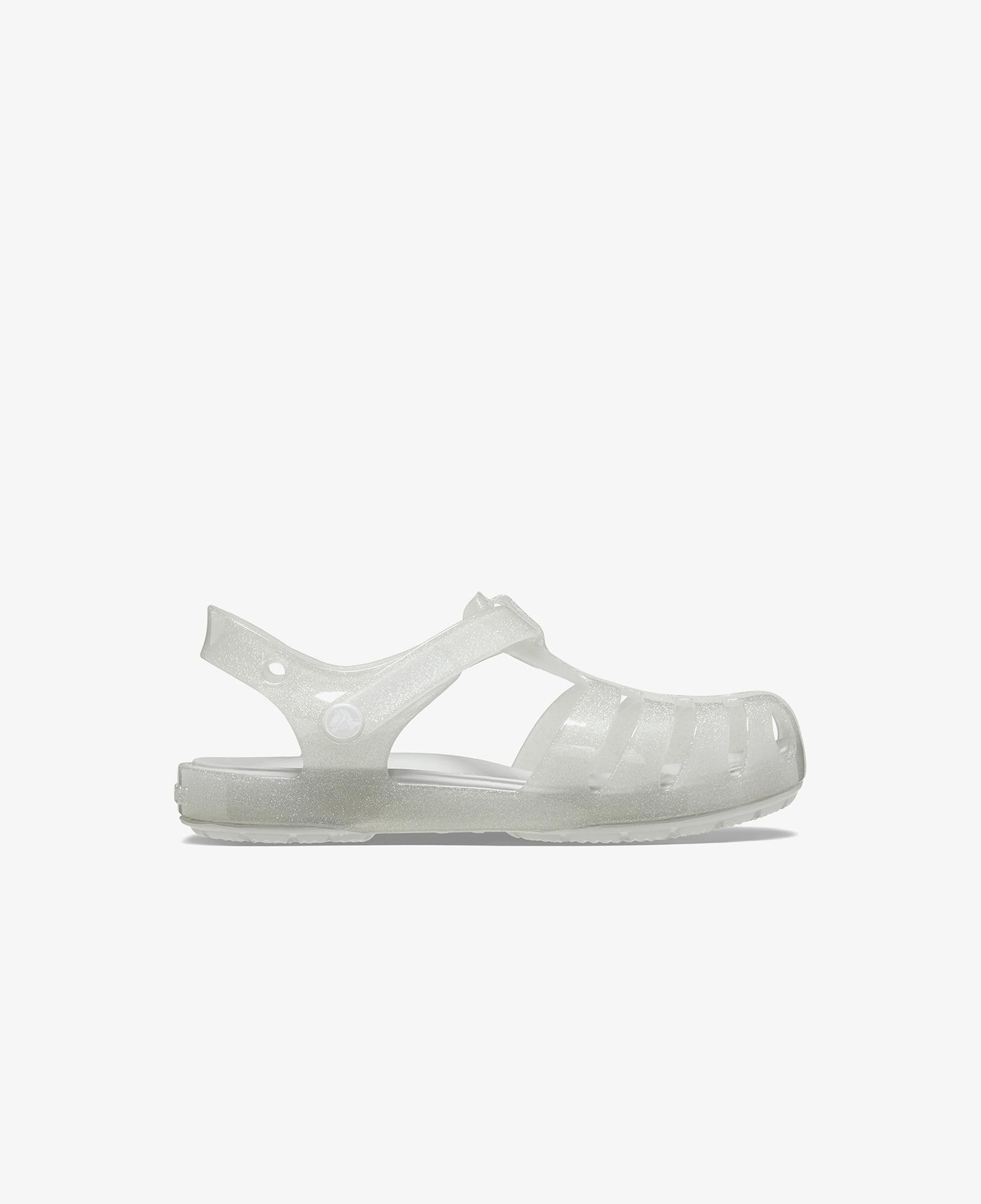 Crocs Isabella Glitter T Bebek Gri Sandalet