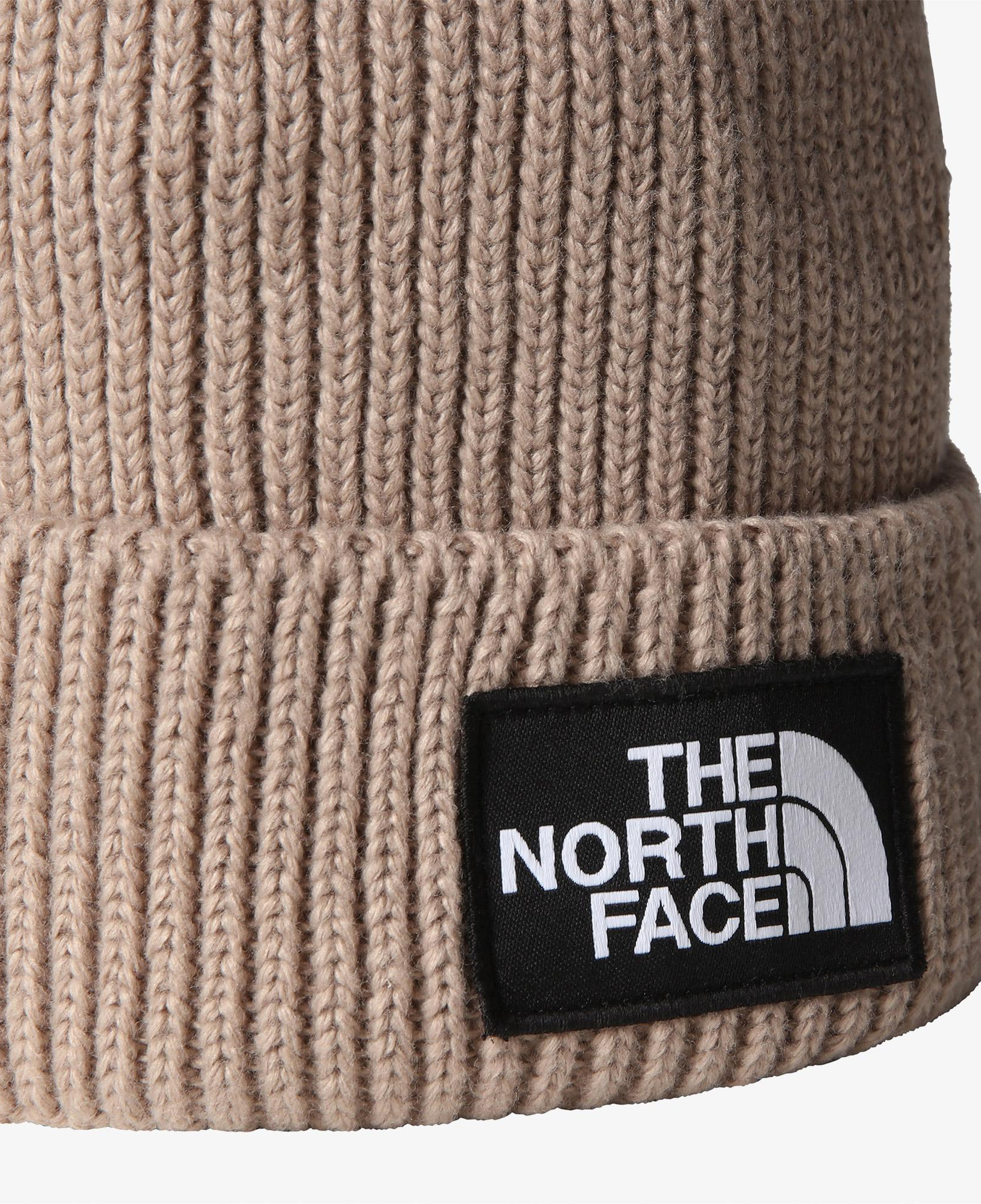 The North Face Logo Box Cuffed Unisex Gri Bere