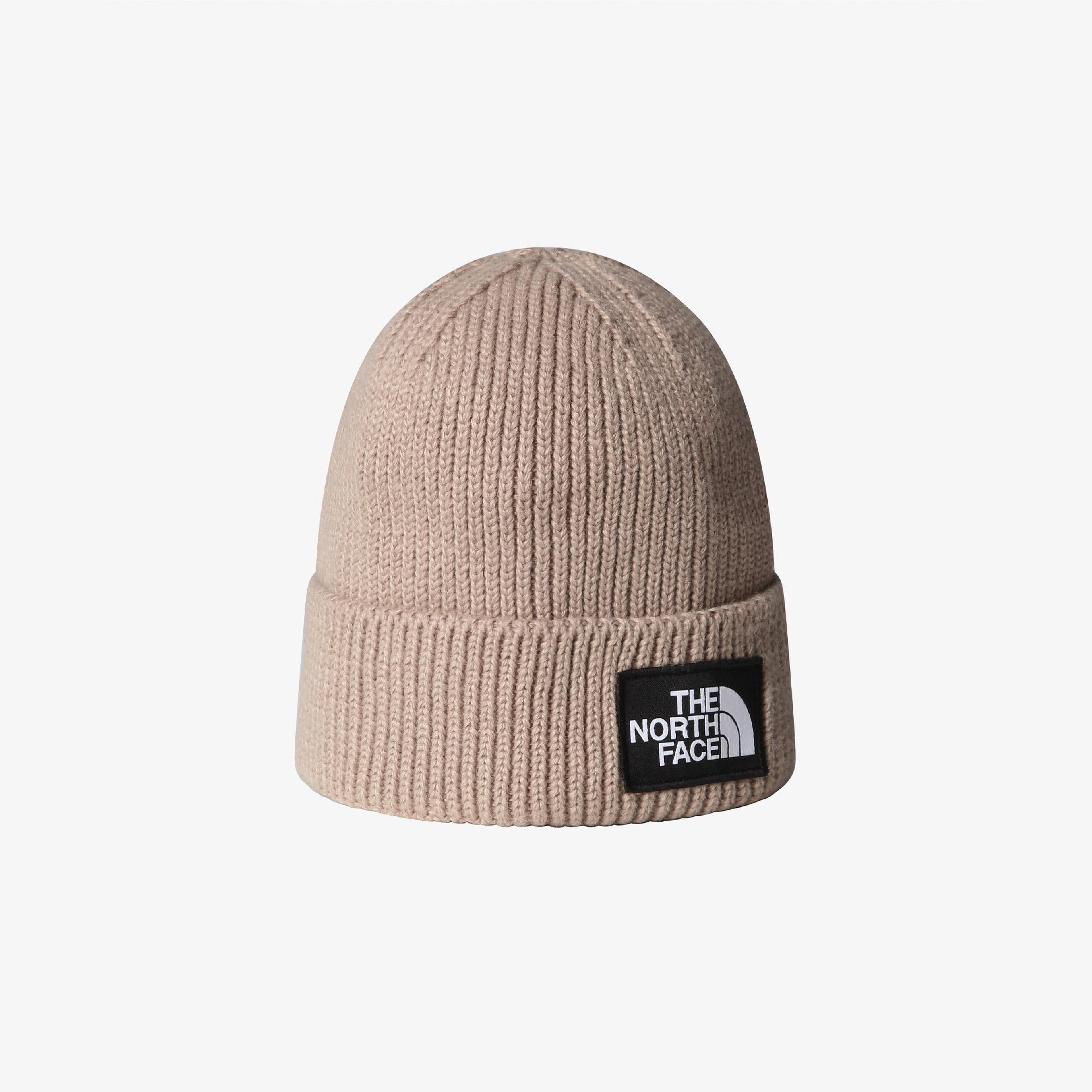 The North Face Logo Box Cuffed Unisex Gri Bere