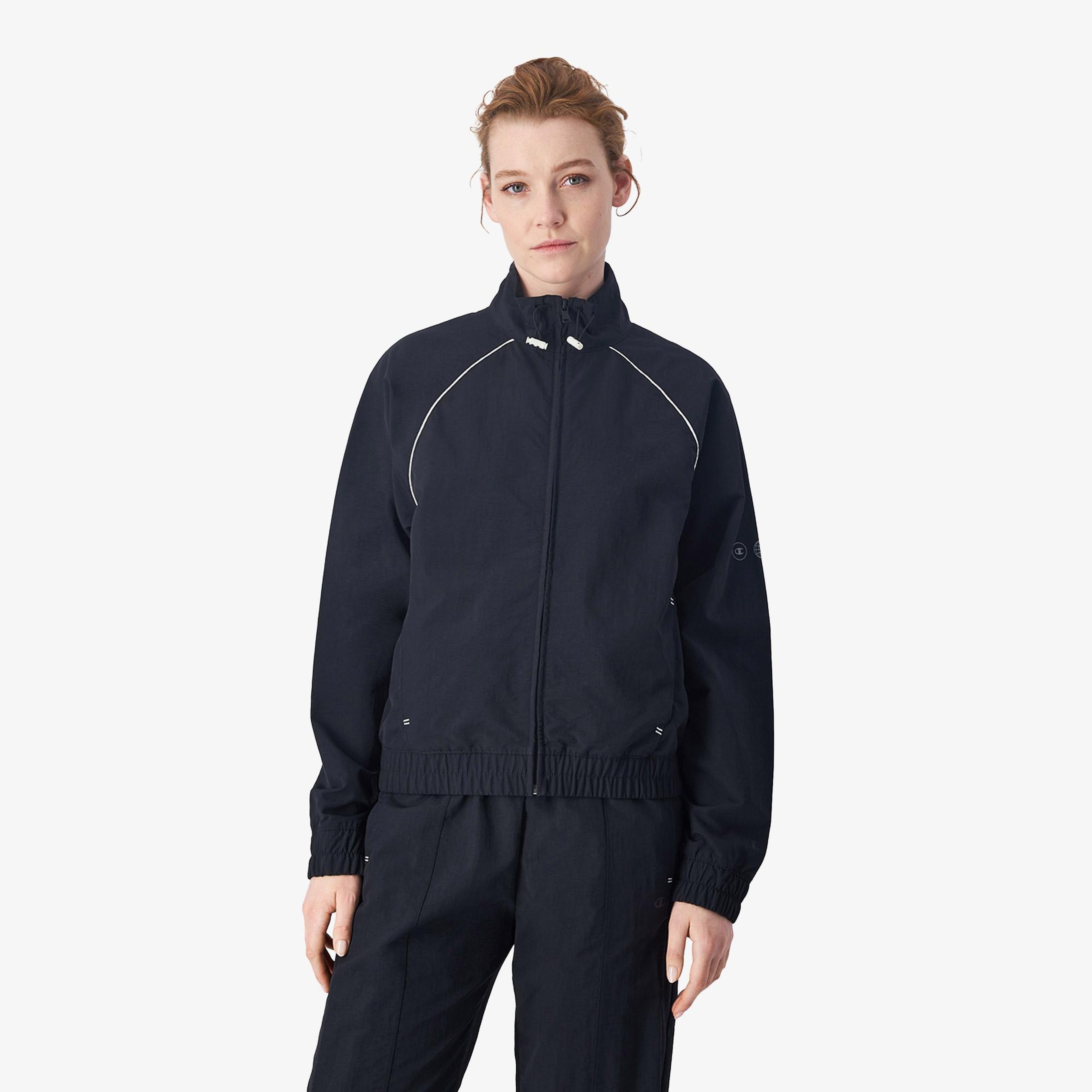 Champion Full Zip Kadın Siyah Sweatshirt
