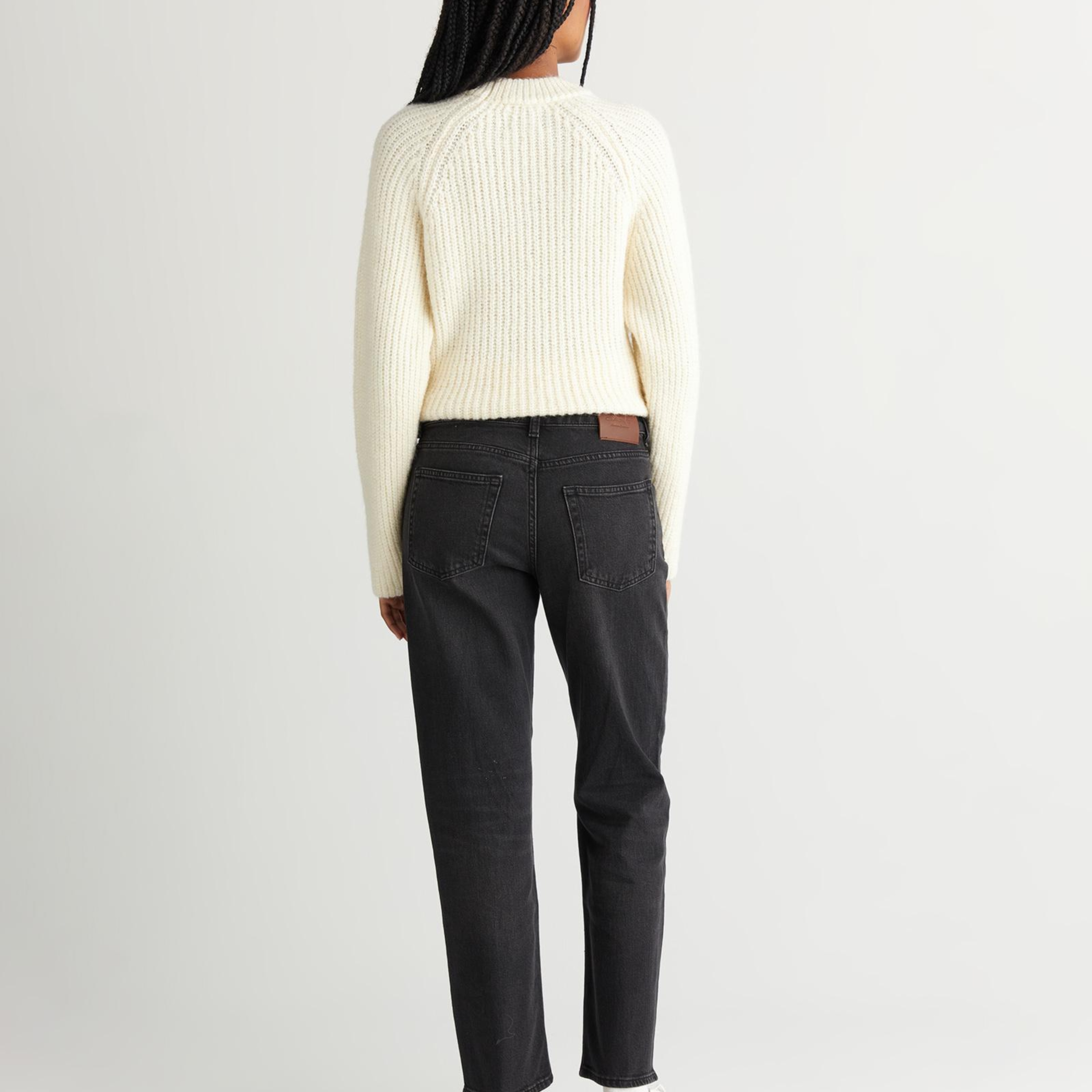 GANT Kadın Siyah Straight Fit Jean Pantolon
