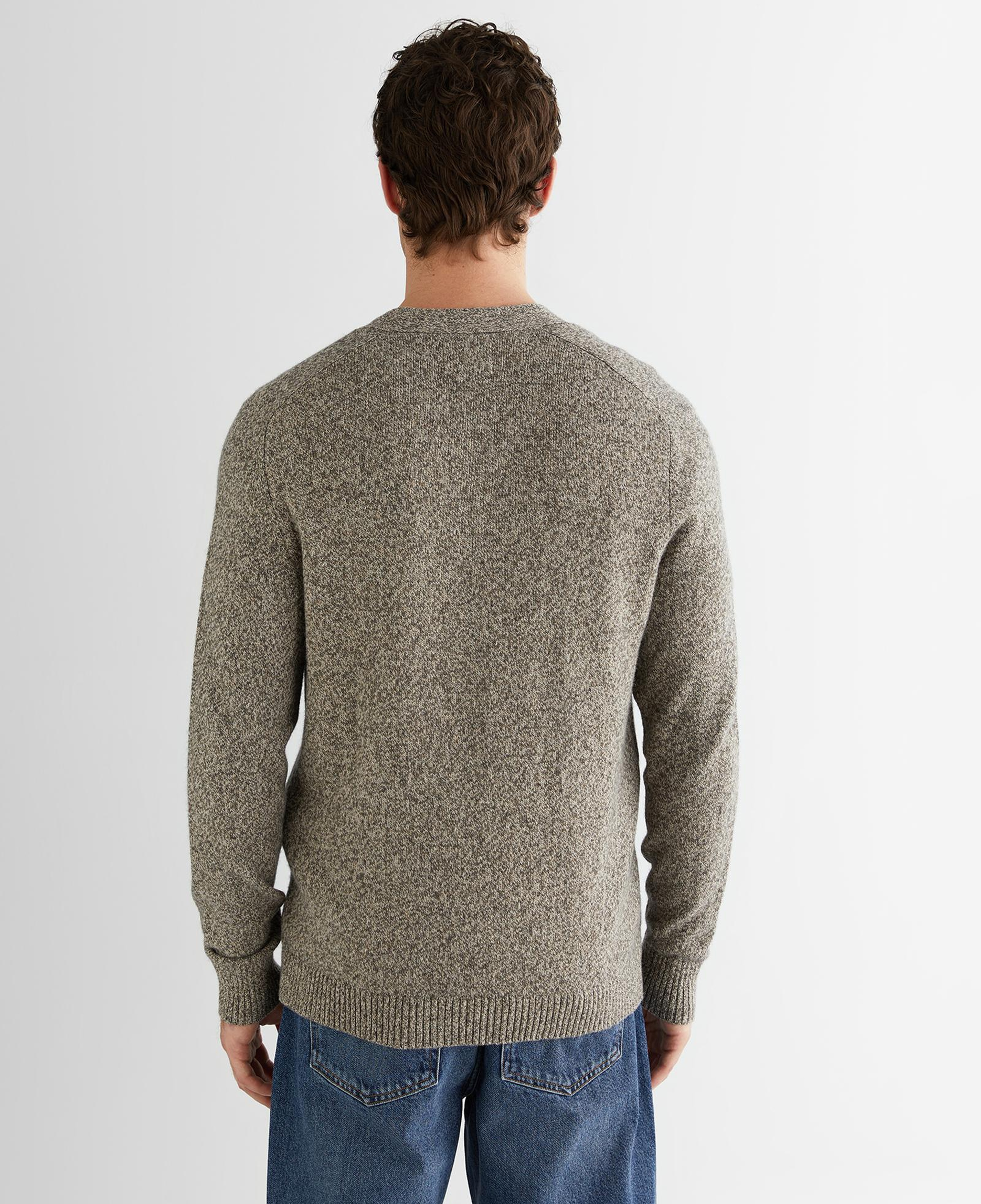 GANT Erkek Kahverengi Regular Fit V Yaka Hırka