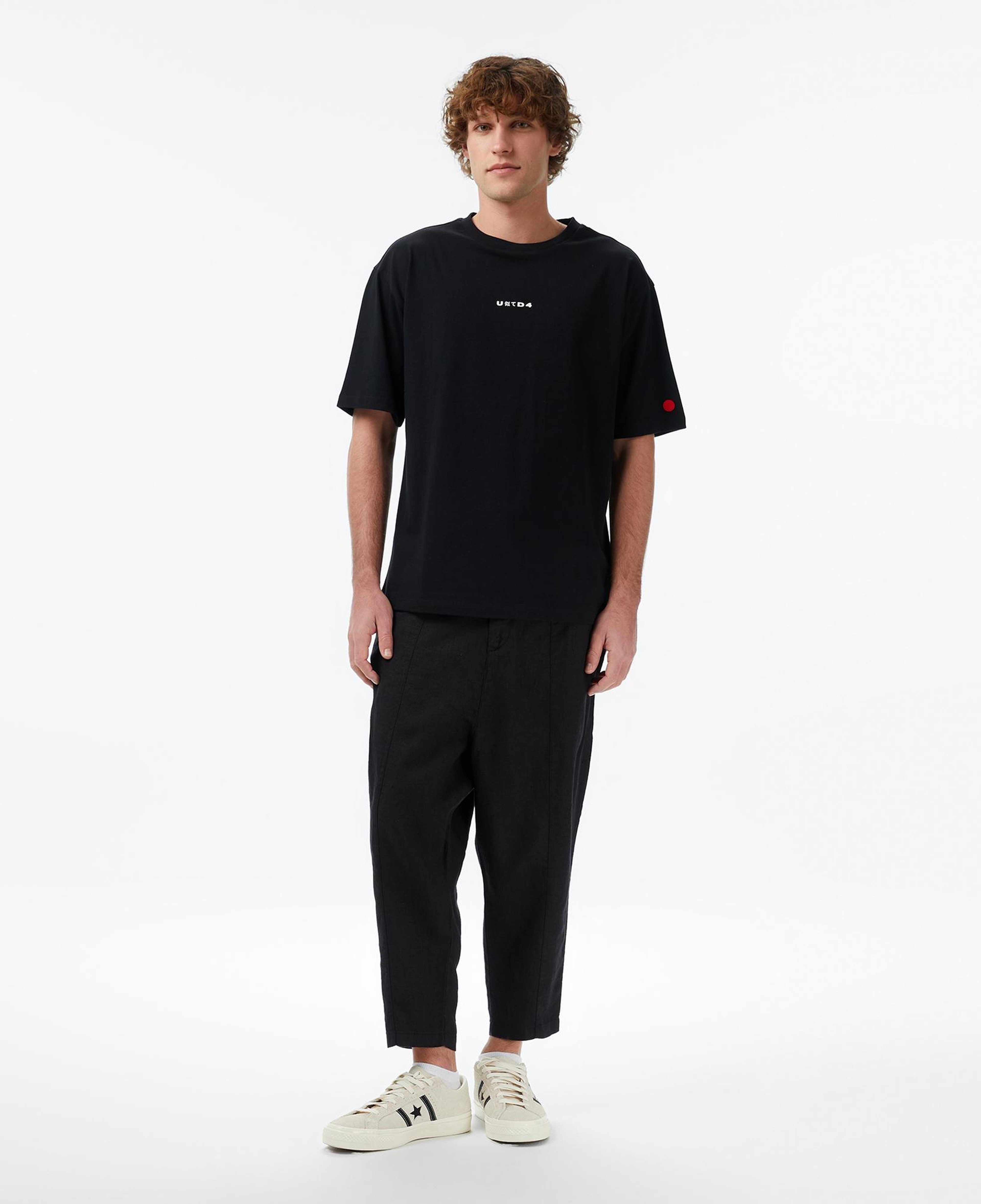 UNITED4 Regular Fit Erkek Siyah T-Shirt