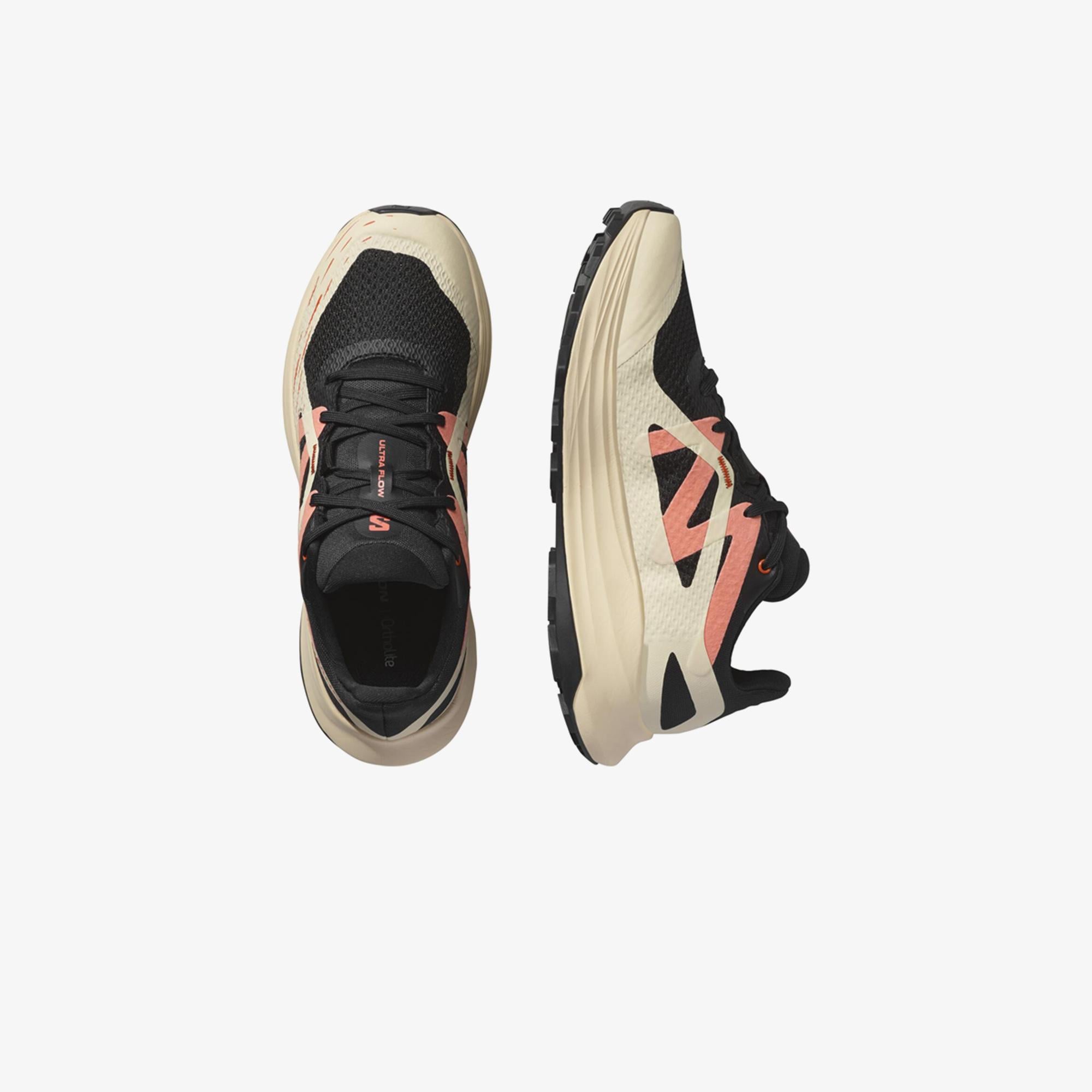 Salomon Ultra Flow Kadın Bej/Siyah Koşu Ayakkabısı