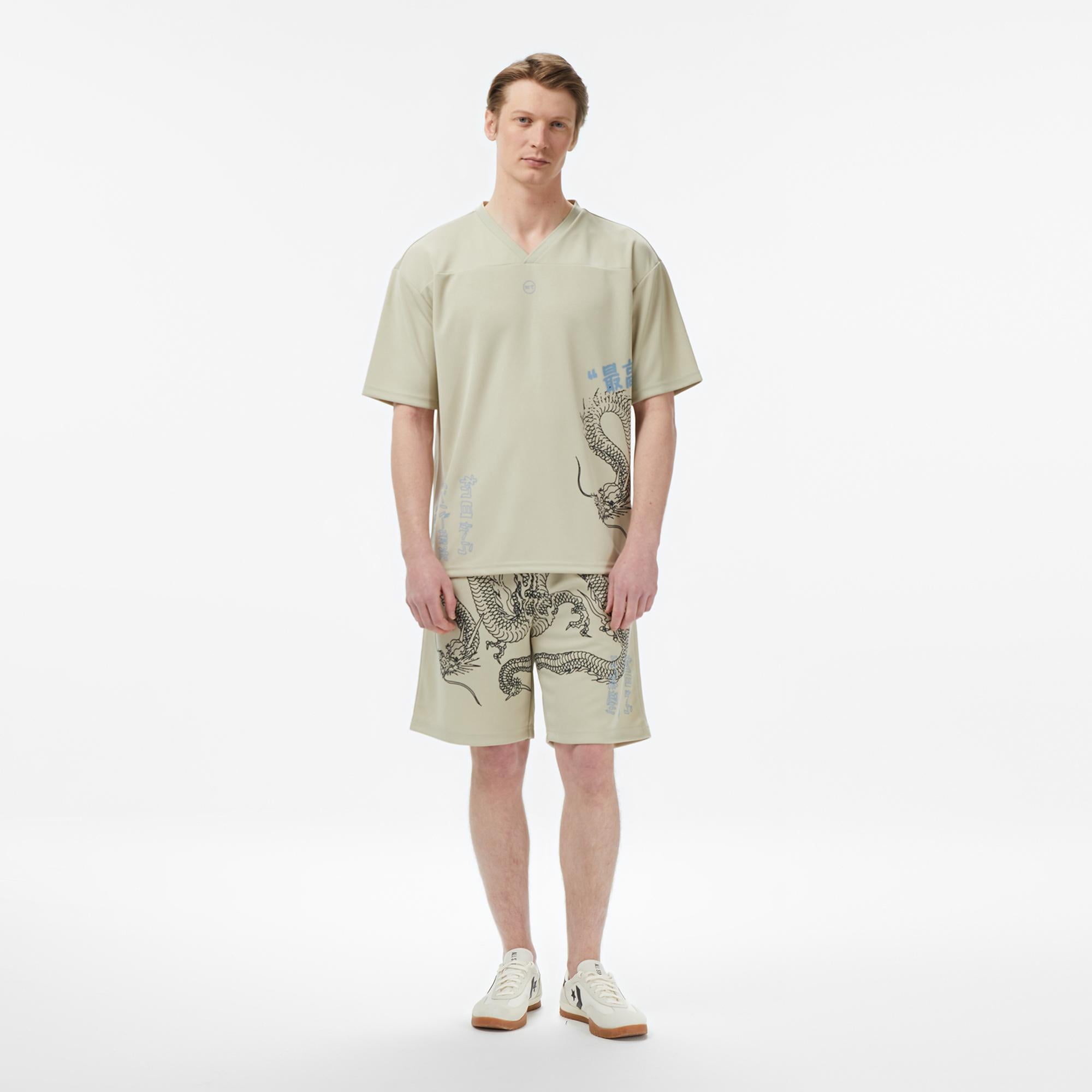 UNITED4 Regular Fit Erkek Krem T-Shirt