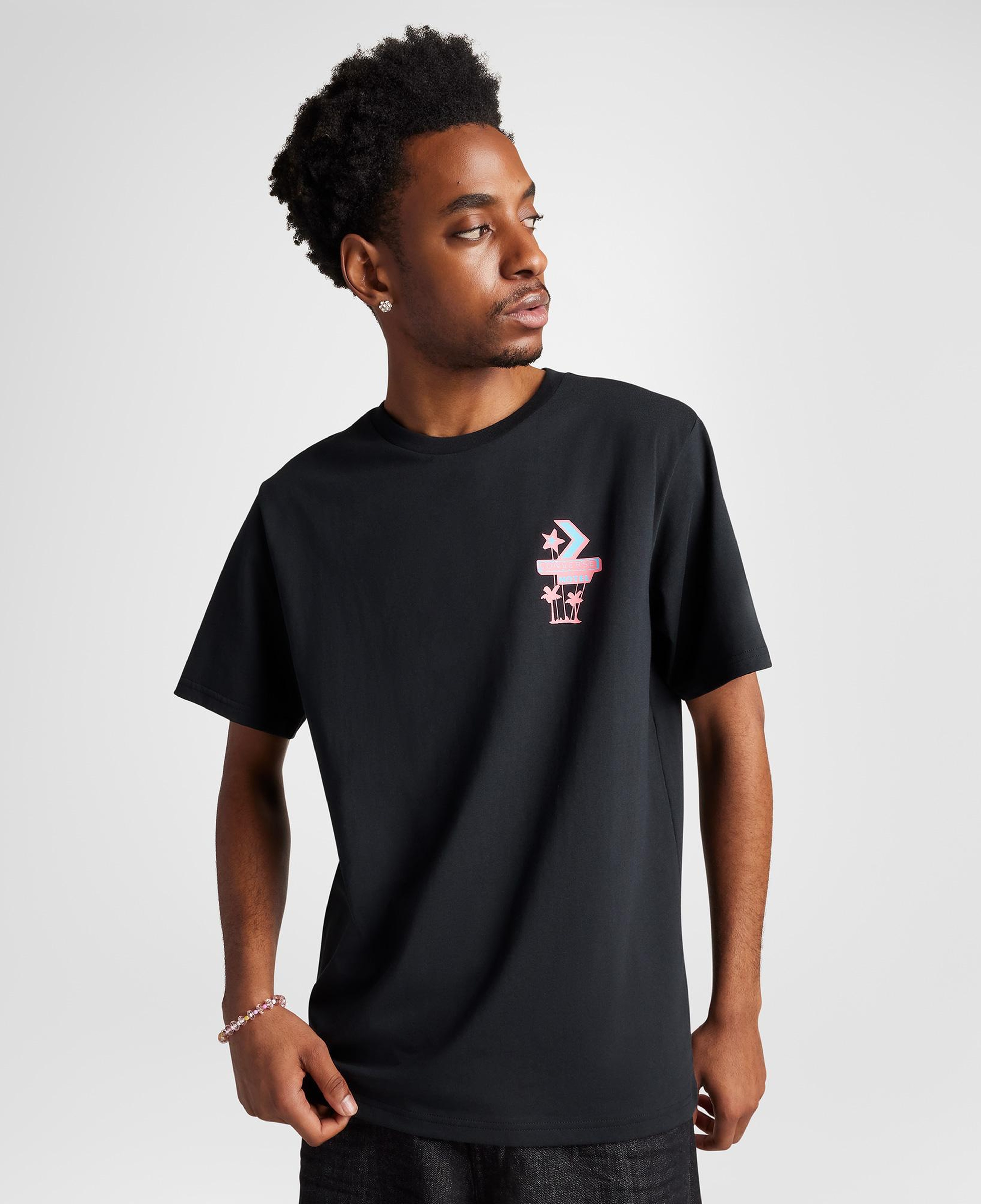 Converse Motel Erkek Siyah T-Shirt