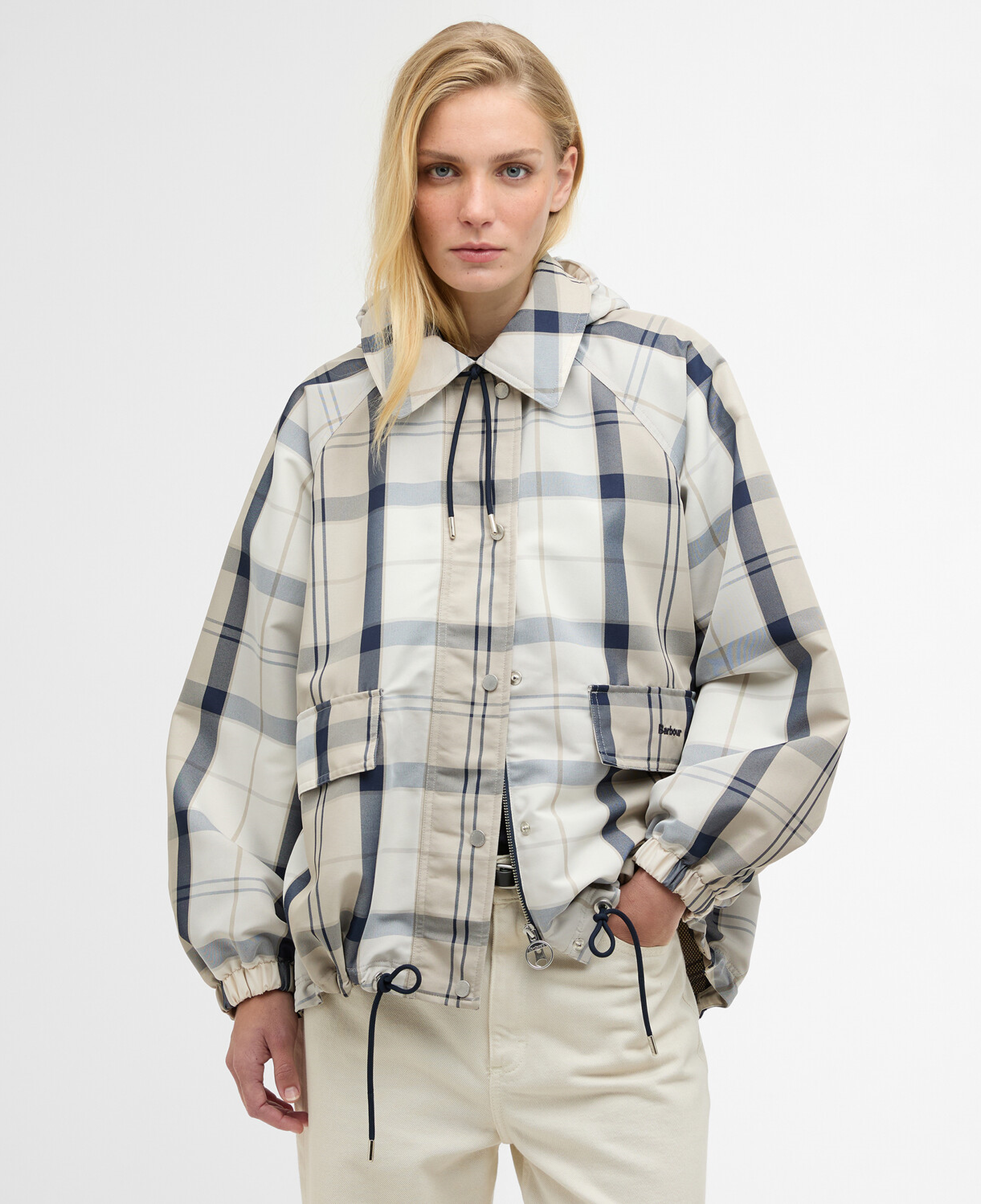 Barbour Ballina Check Showerproof Ceket