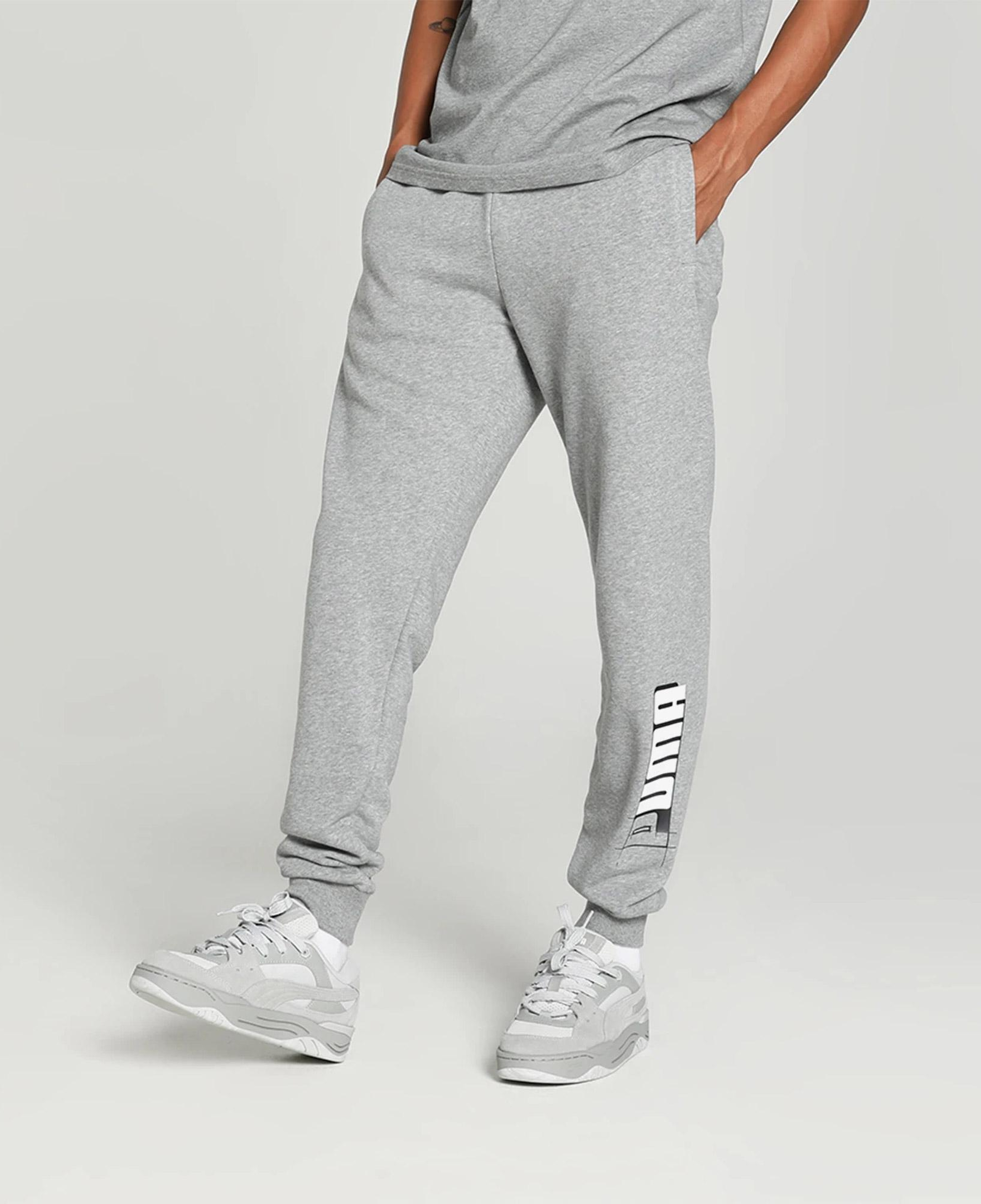 Puma Essentials Logo Erkek Gri Eşofman Altı
