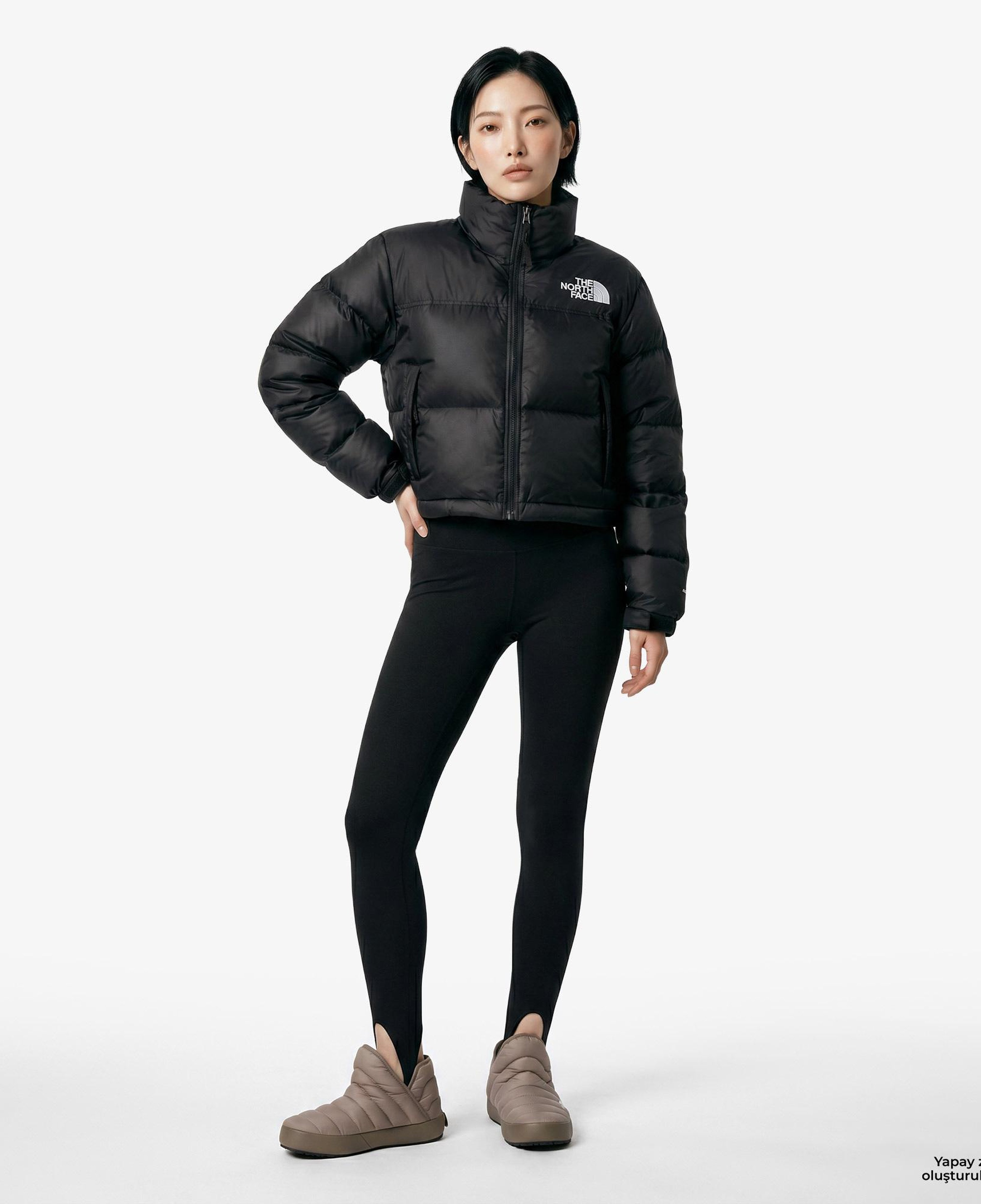 The North Face Kadın Nuptse Siyah Mont