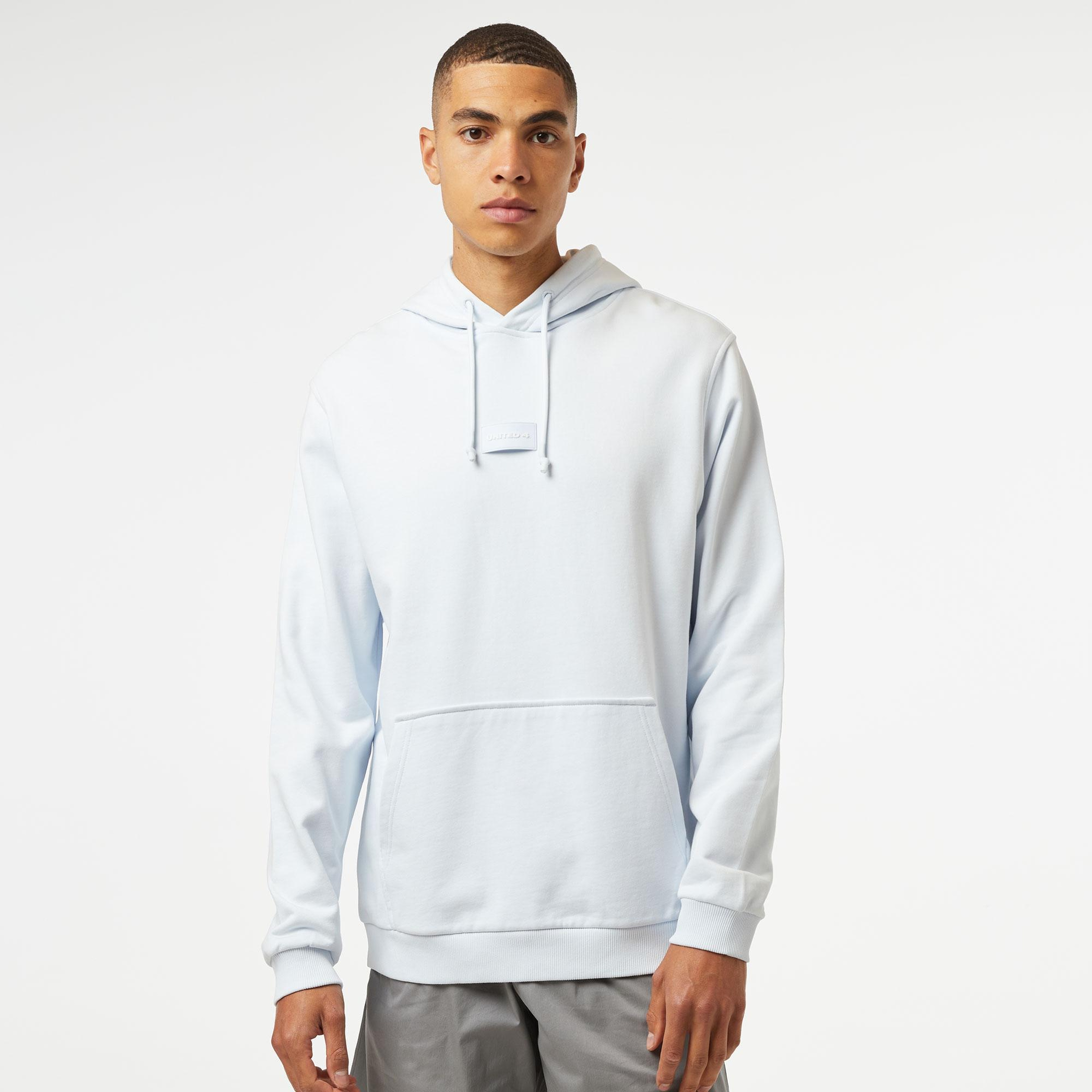 UNITED4 Classic Erkek Mavi Hoodie