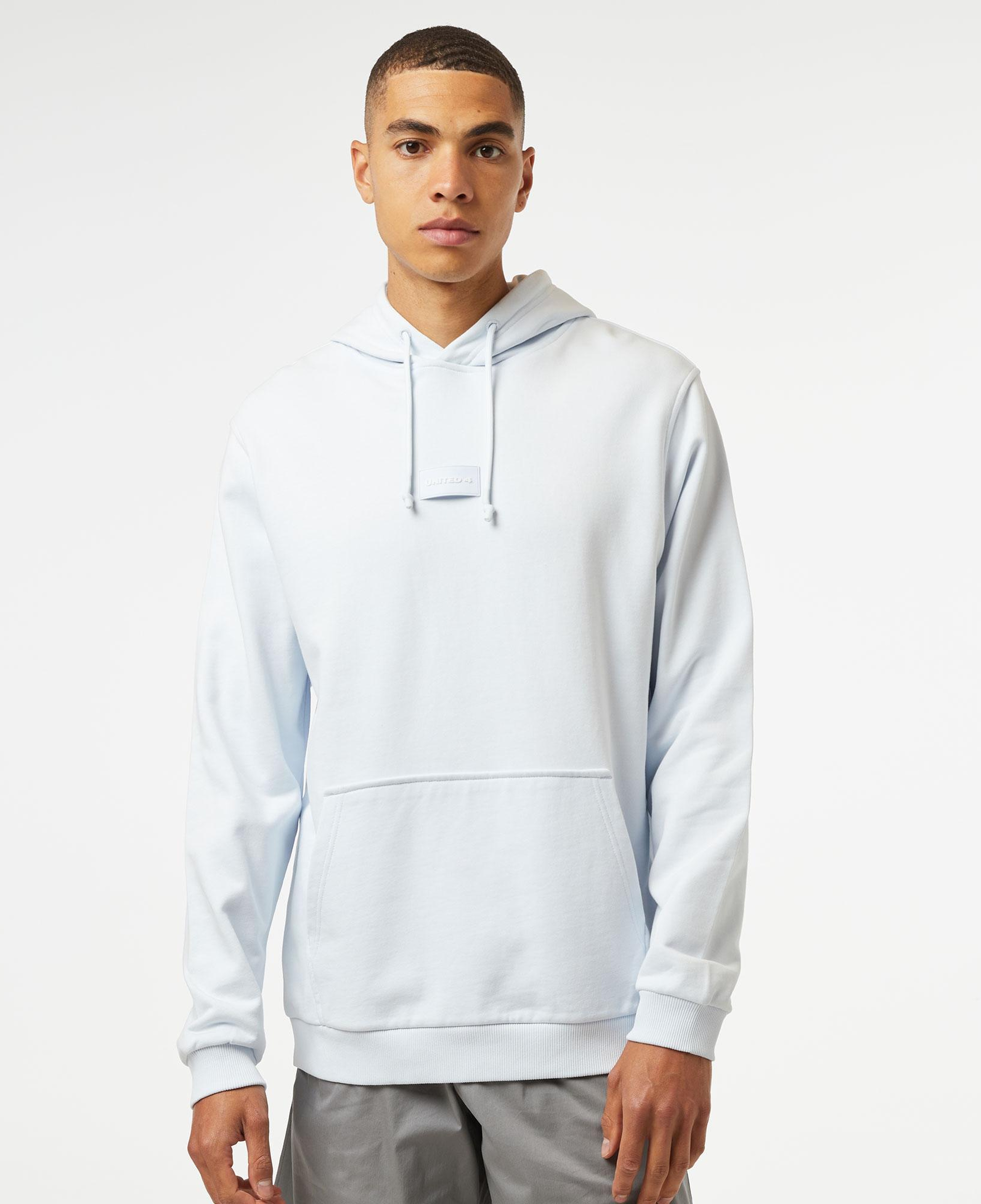 UNITED4 Classic Erkek Mavi Hoodie