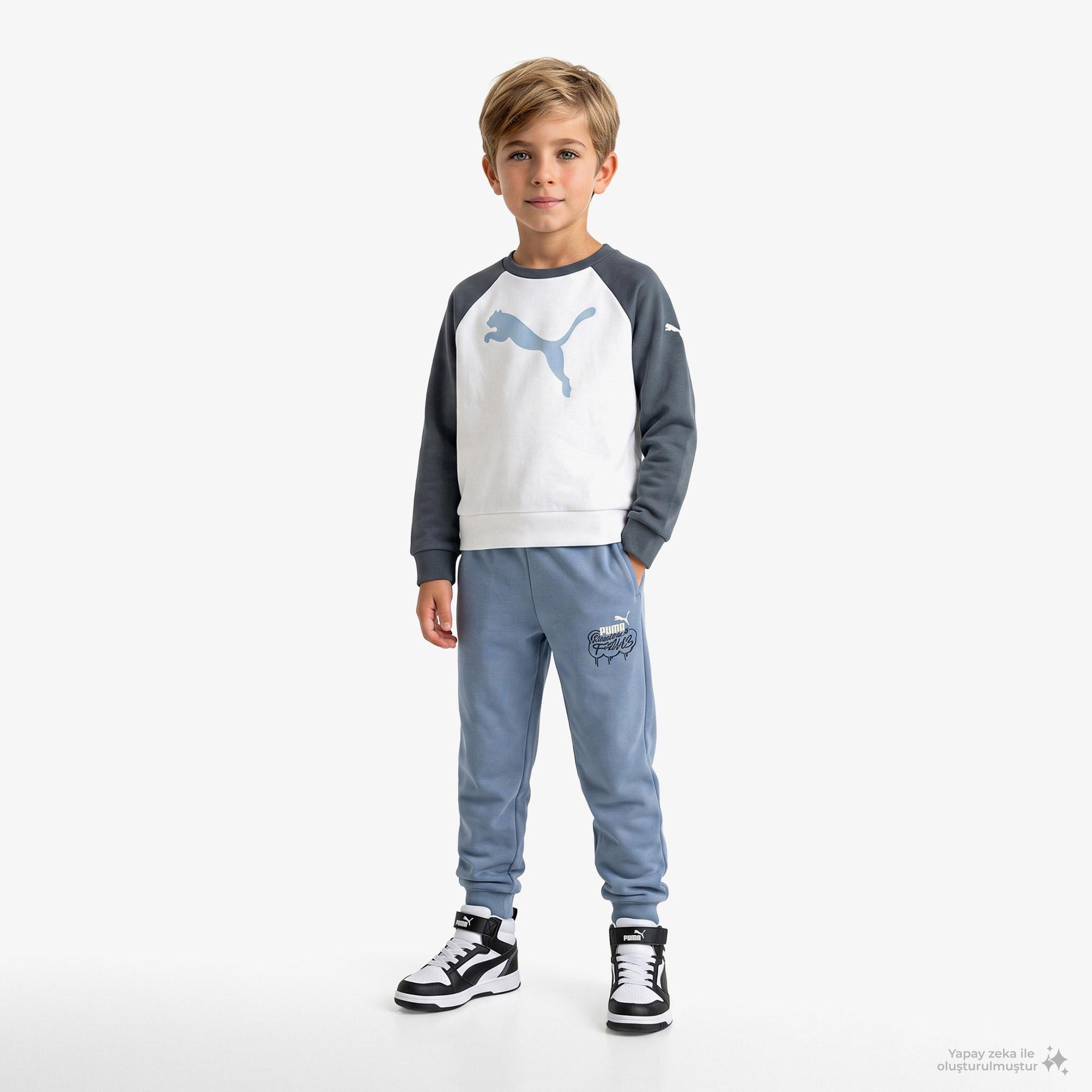Puma Mid 90s Çocuk Mavi Eşofman Altı