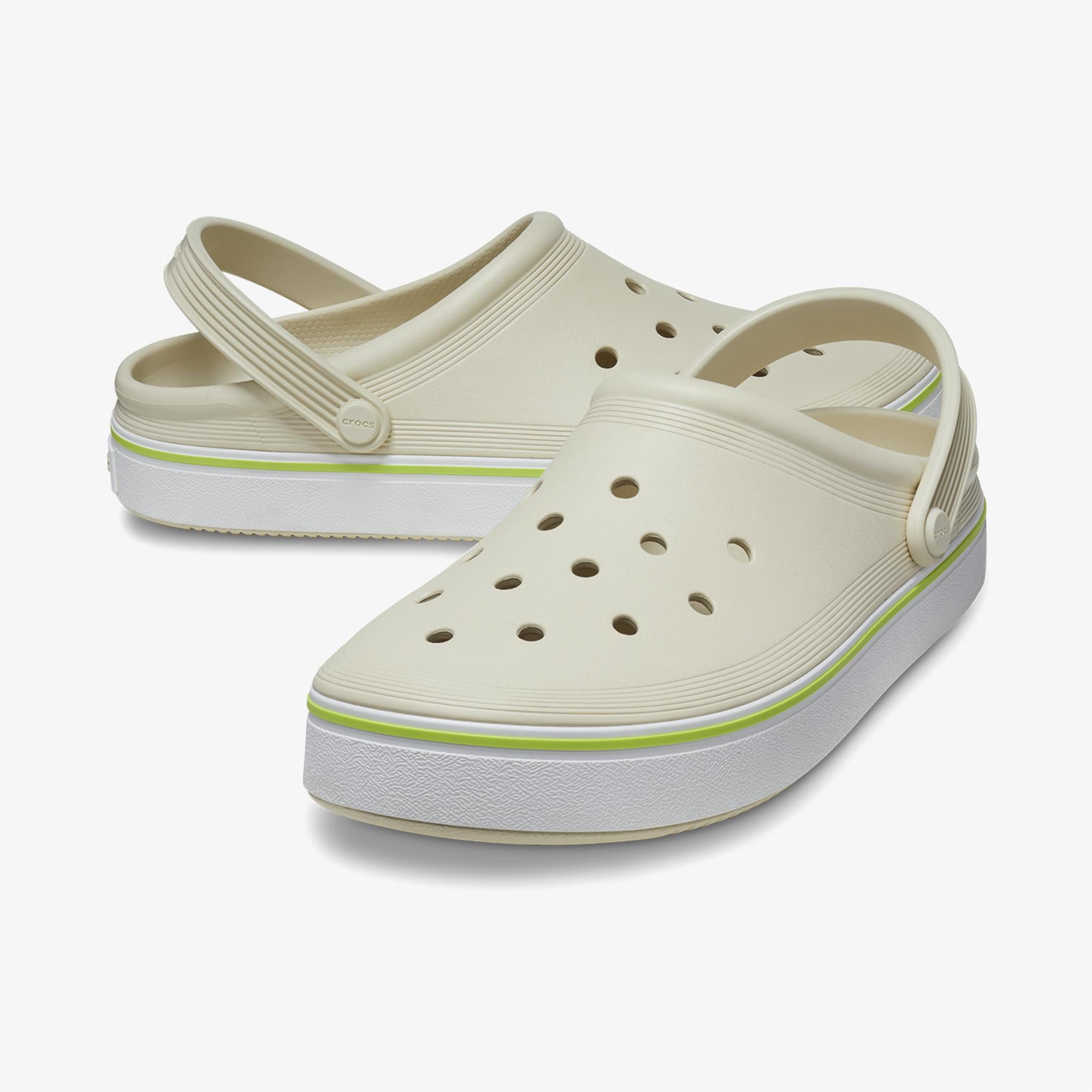 Crocs Off Court Kadın Krem Terlik
