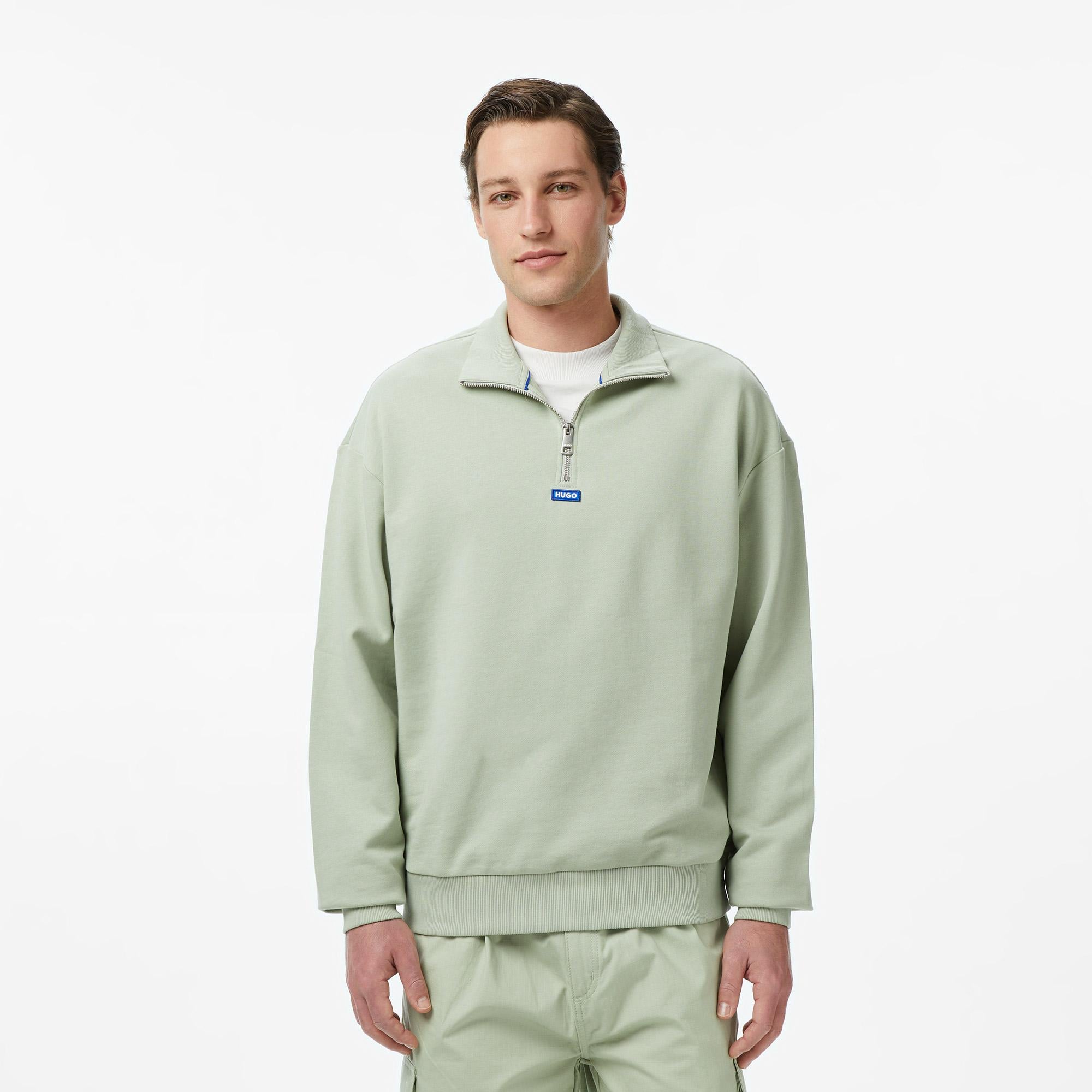 Hugo Neeler Erkek Yeşil Sweatshirt