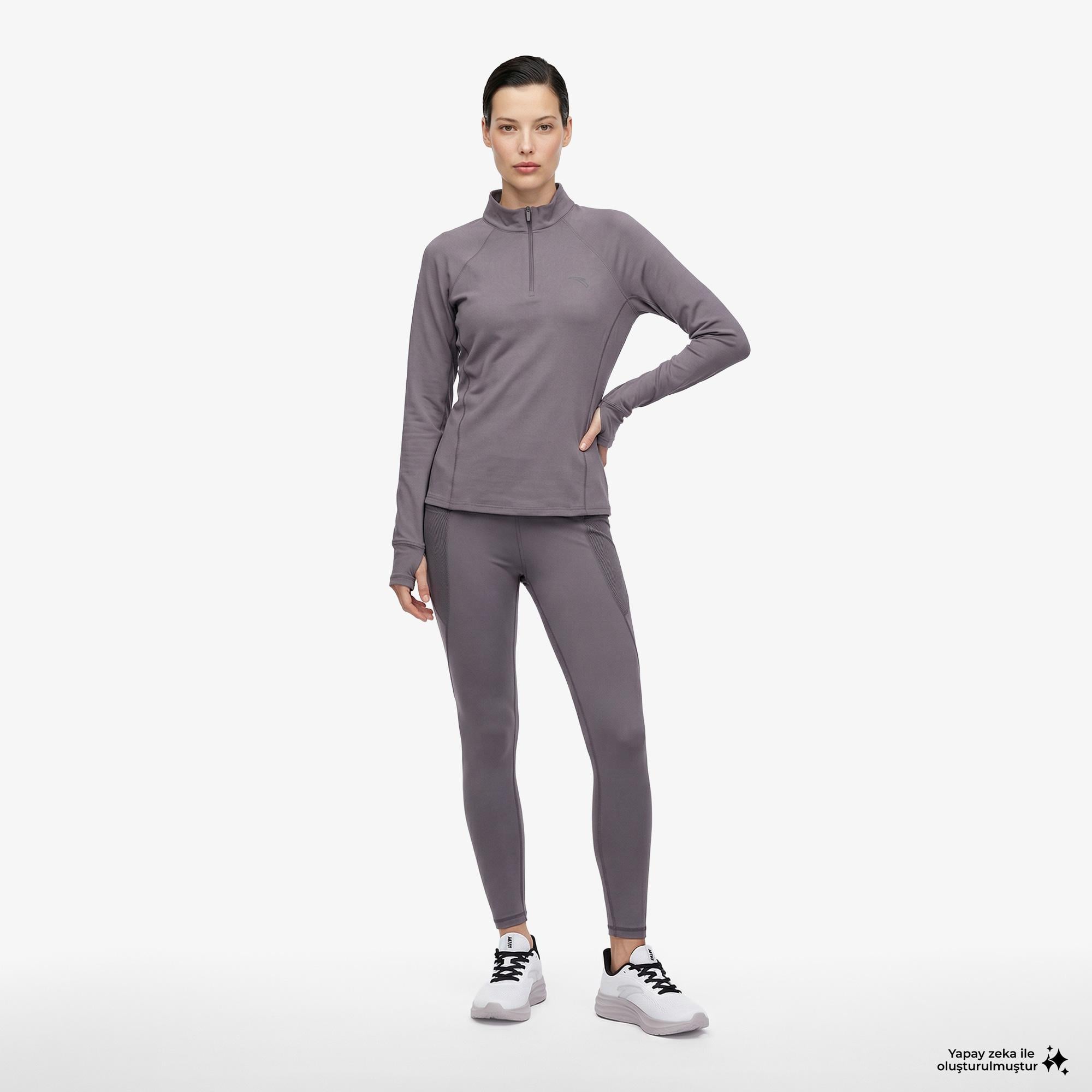 Anta Leaf Kadın Mor T-Shirt