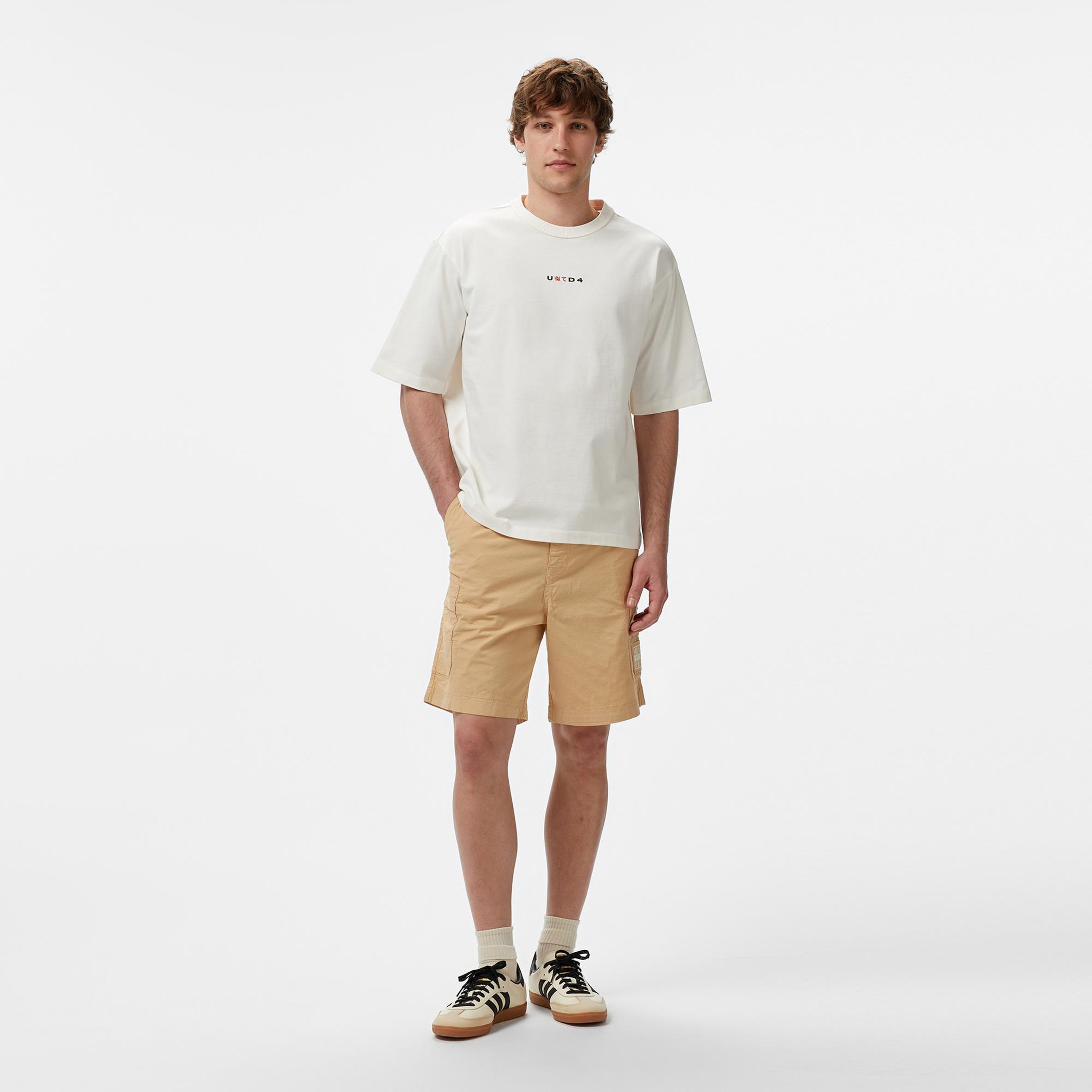 UNITED4  Mizuho Erkek Krem T-Shirt