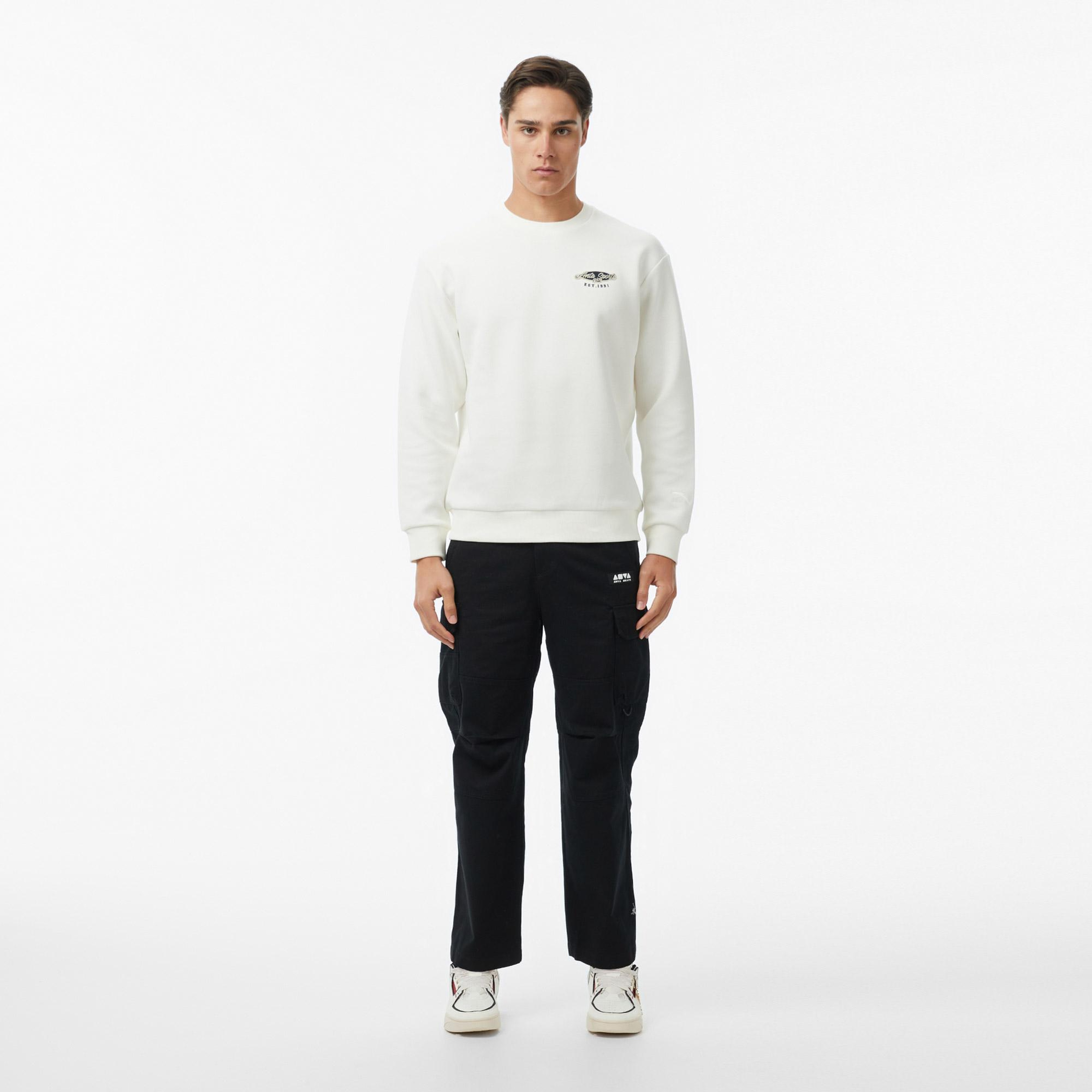 Anta You Are The Ping To My Pong Erkek Beyaz Sweatshirt