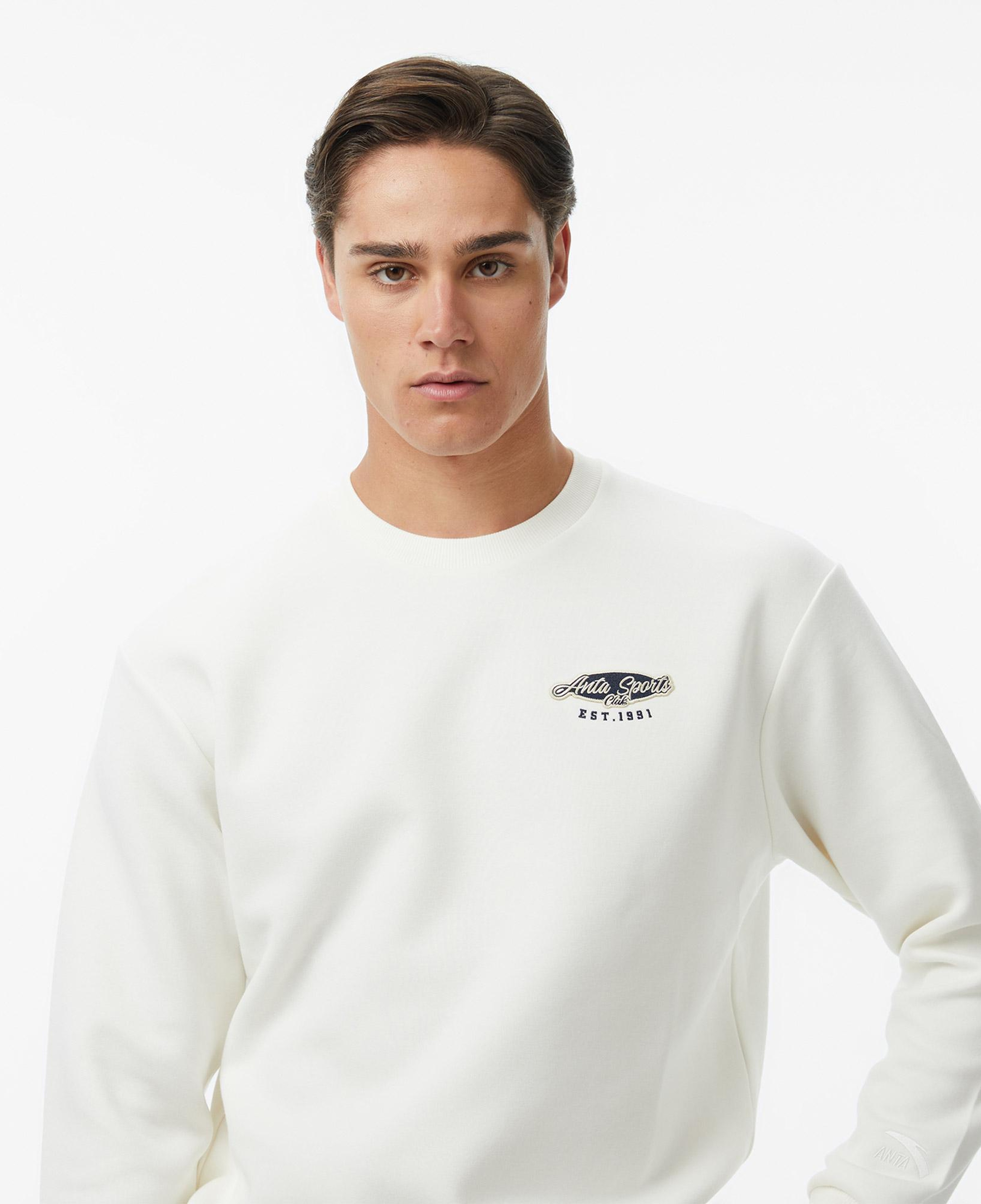 Anta You Are The Ping To My Pong Erkek Beyaz Sweatshirt