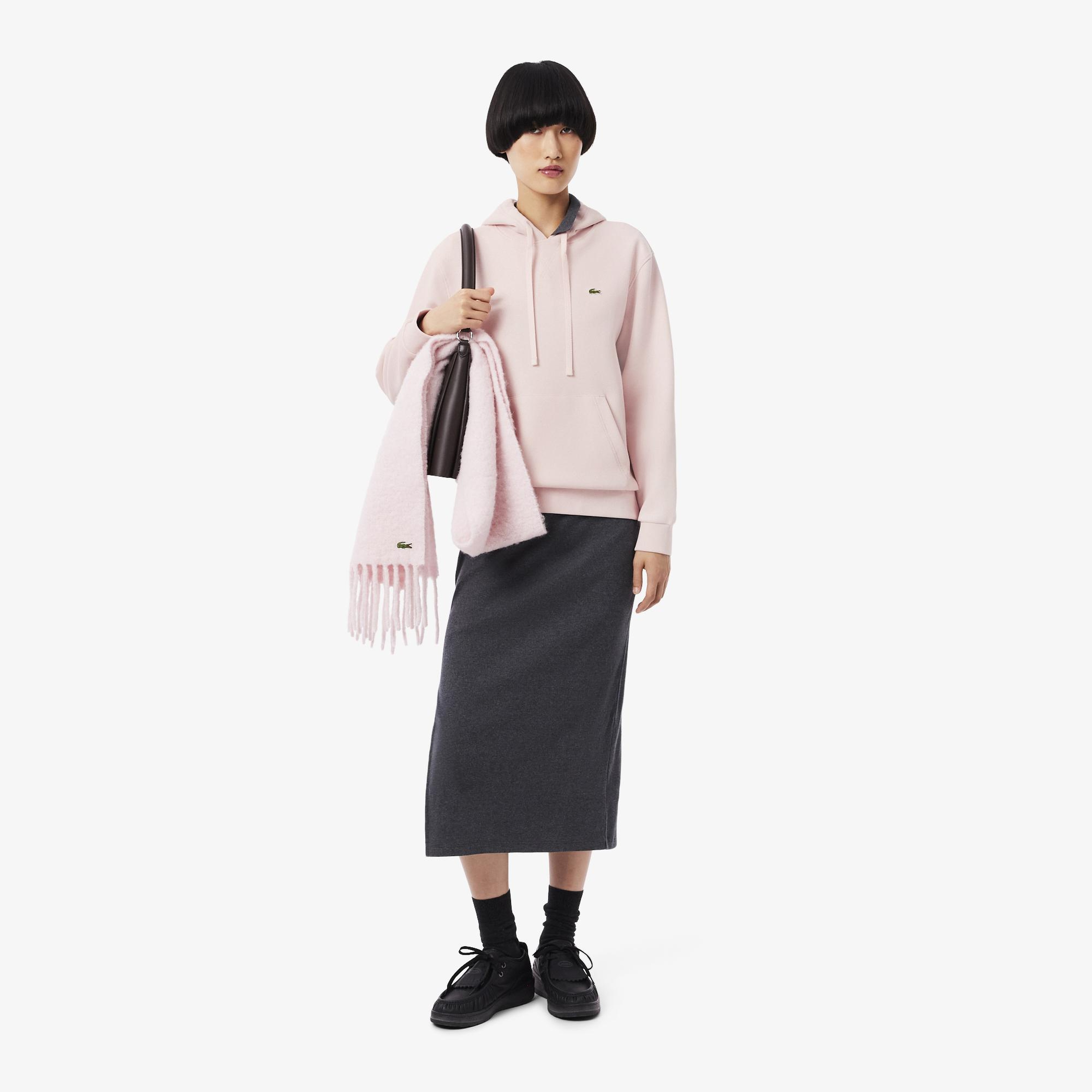 Kadın Relaxed Fit Kapüşonlu Pembe Sweatshirt