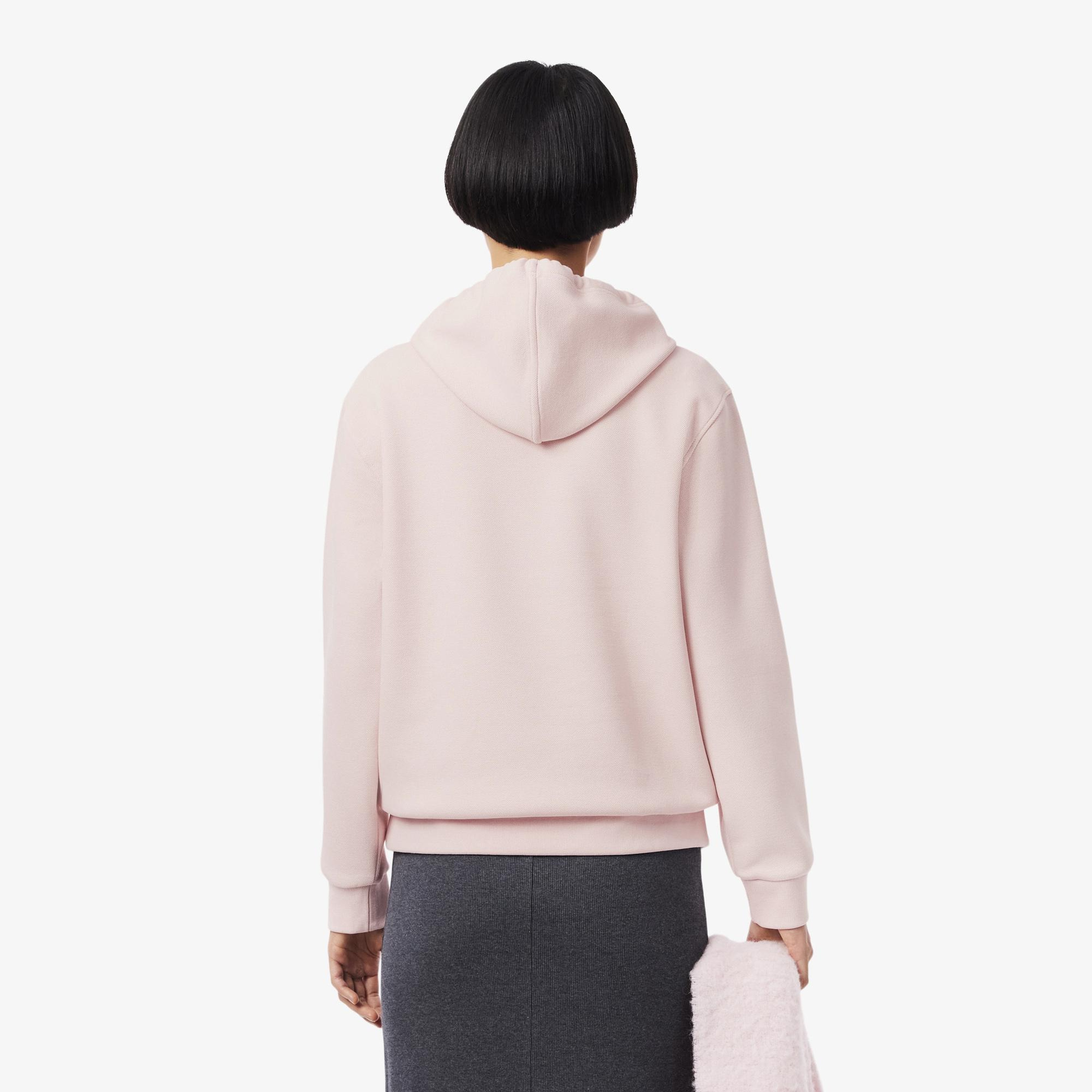 Kadın Relaxed Fit Kapüşonlu Pembe Sweatshirt