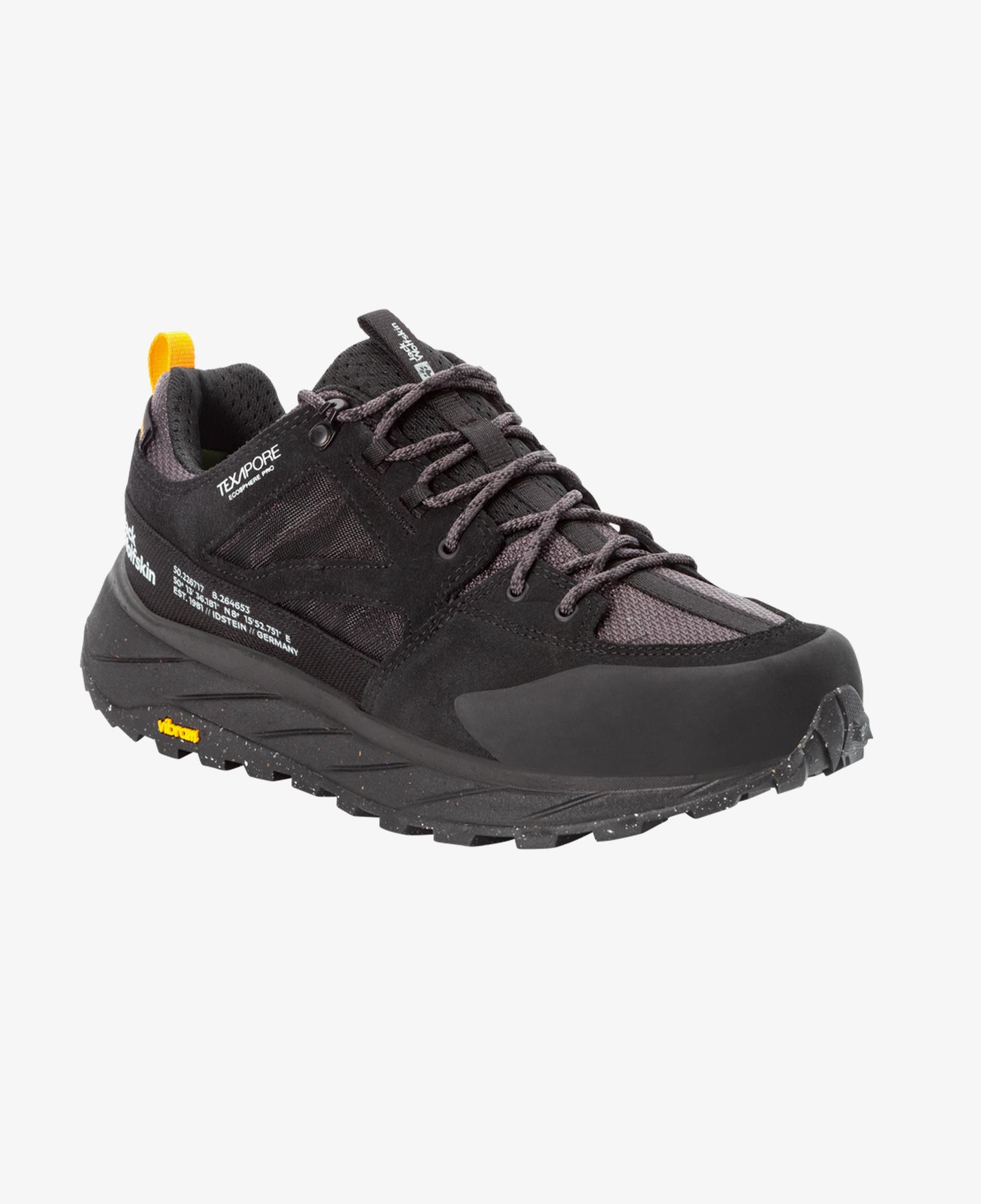 Jack Wolfskin Terraquest Texapore Low M Erkek Siyah Ayakkabı