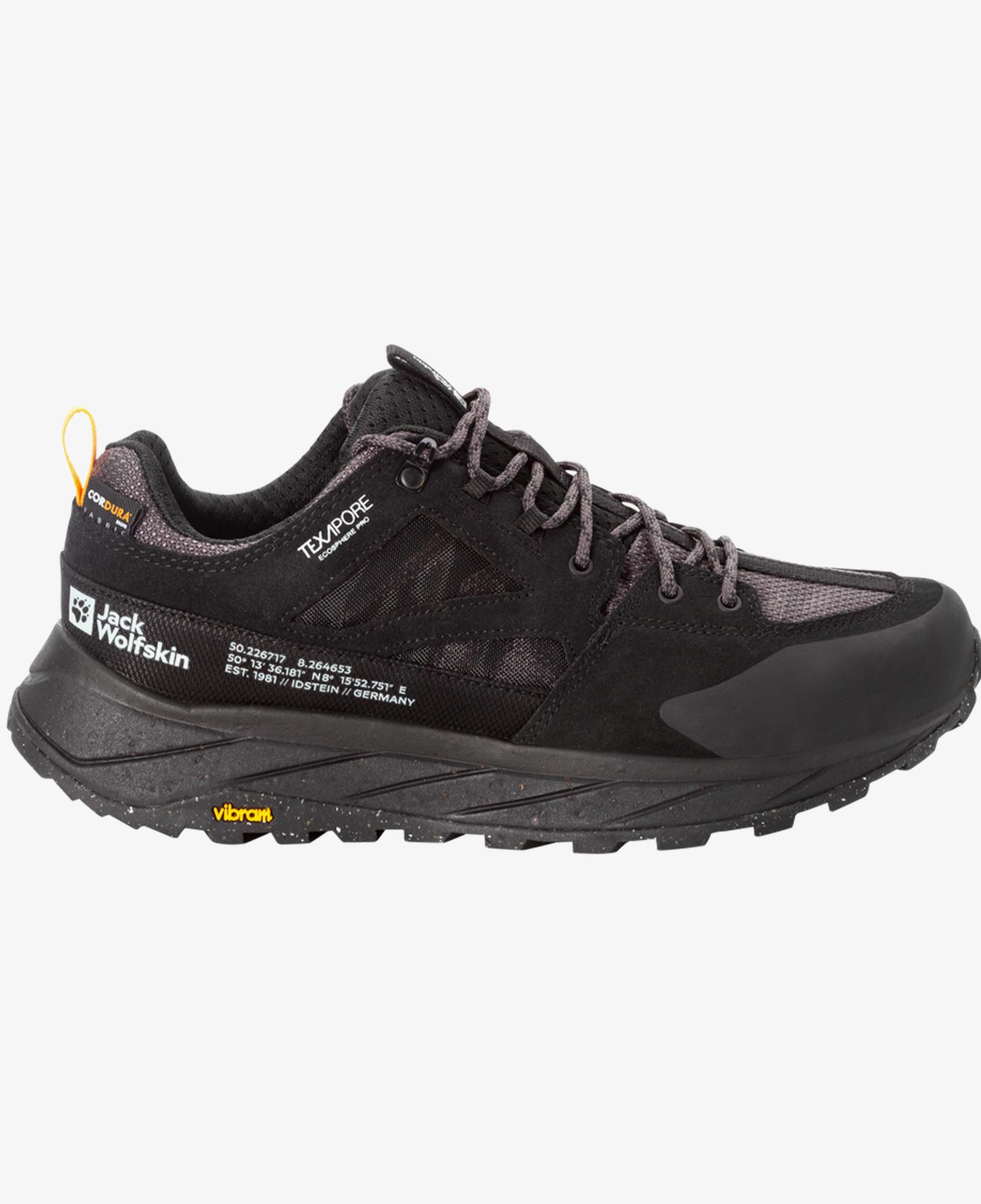 Jack Wolfskin Terraquest Texapore Low M Erkek Siyah Ayakkabı