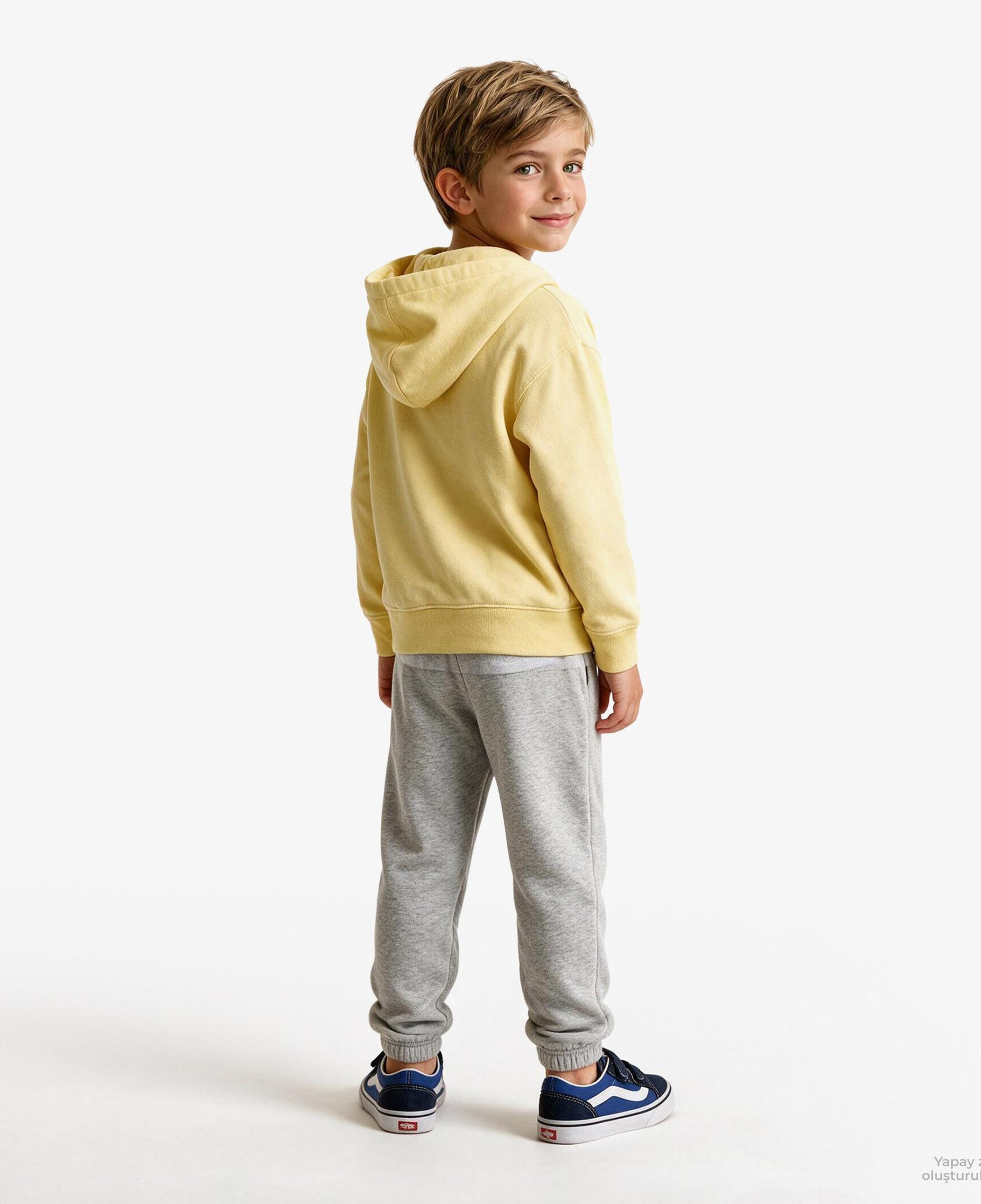 Gap Relaxed Fit French Terry Çocuk Gri Eşofman Altı