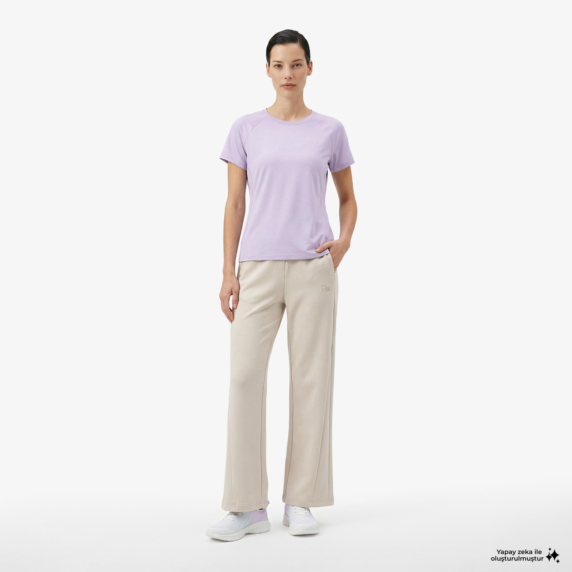 Anta Advanced Running Kadın Mor T-Shirt