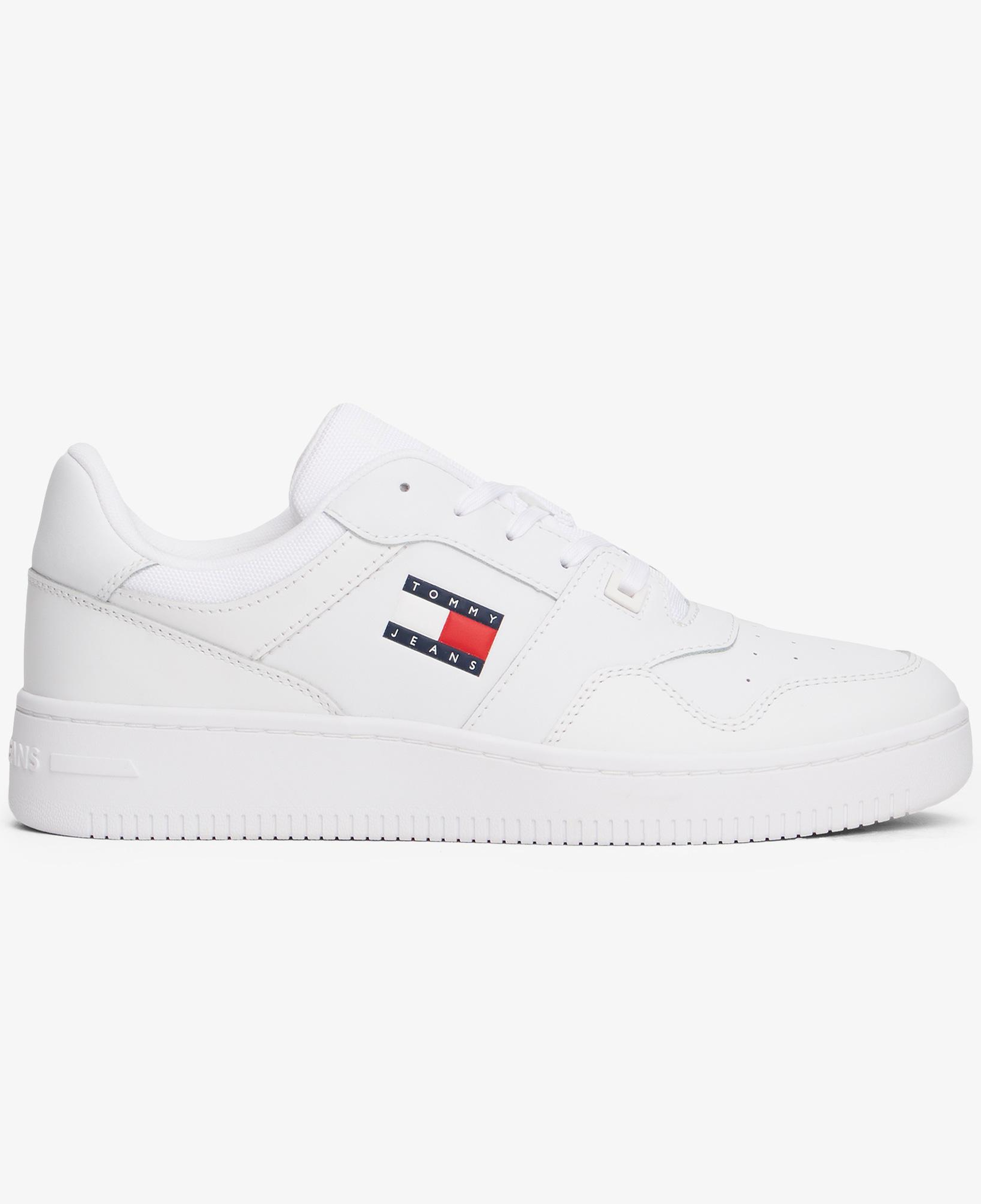 Tommy Hilfiger Retro Basket Essentials Unisex Beyaz Spor Ayakkabı
